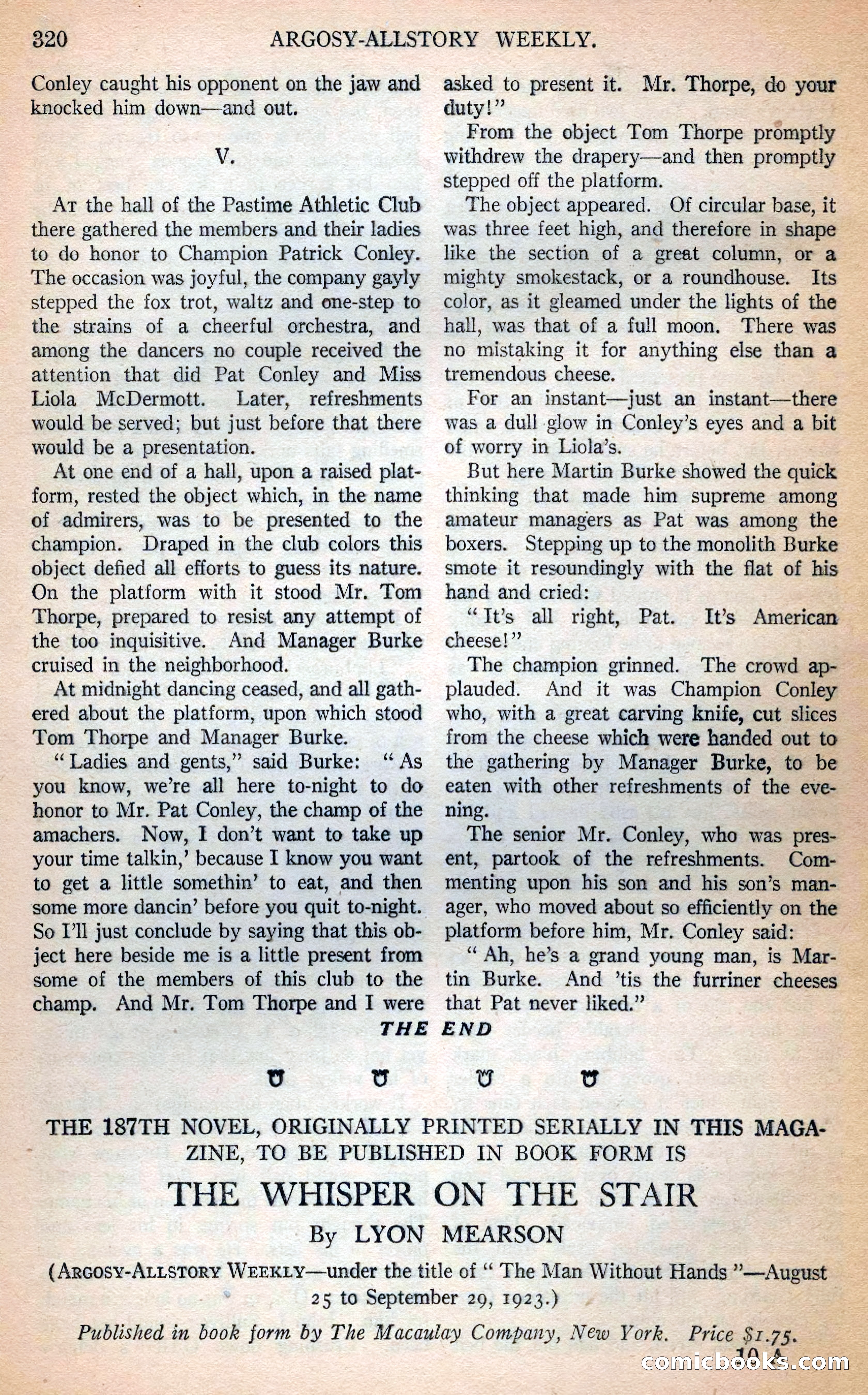 Argosy All-Story Weekly — page 164 of 166