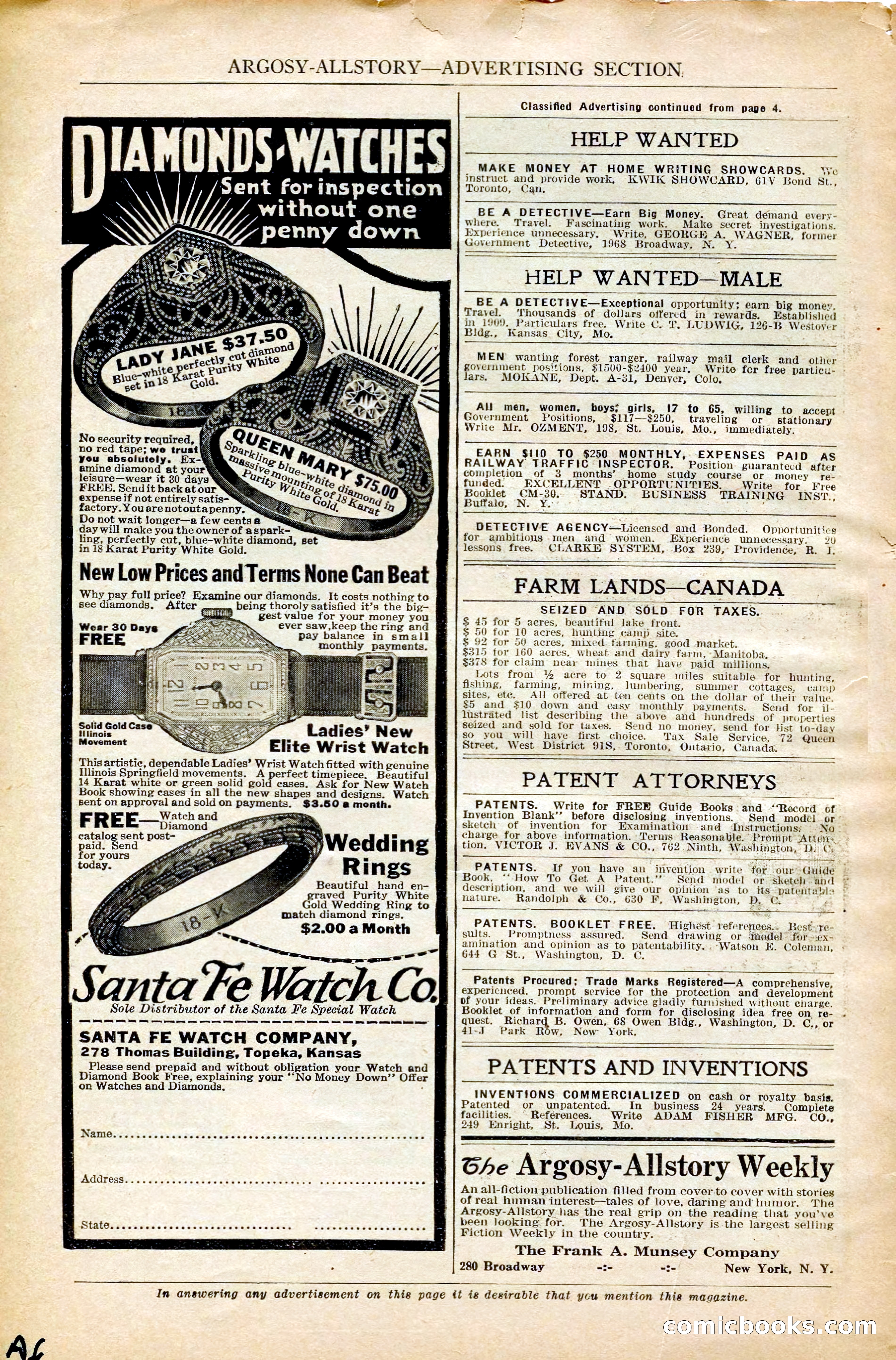 Argosy All-Story Weekly, February 7, 1925 — page 8 of 184