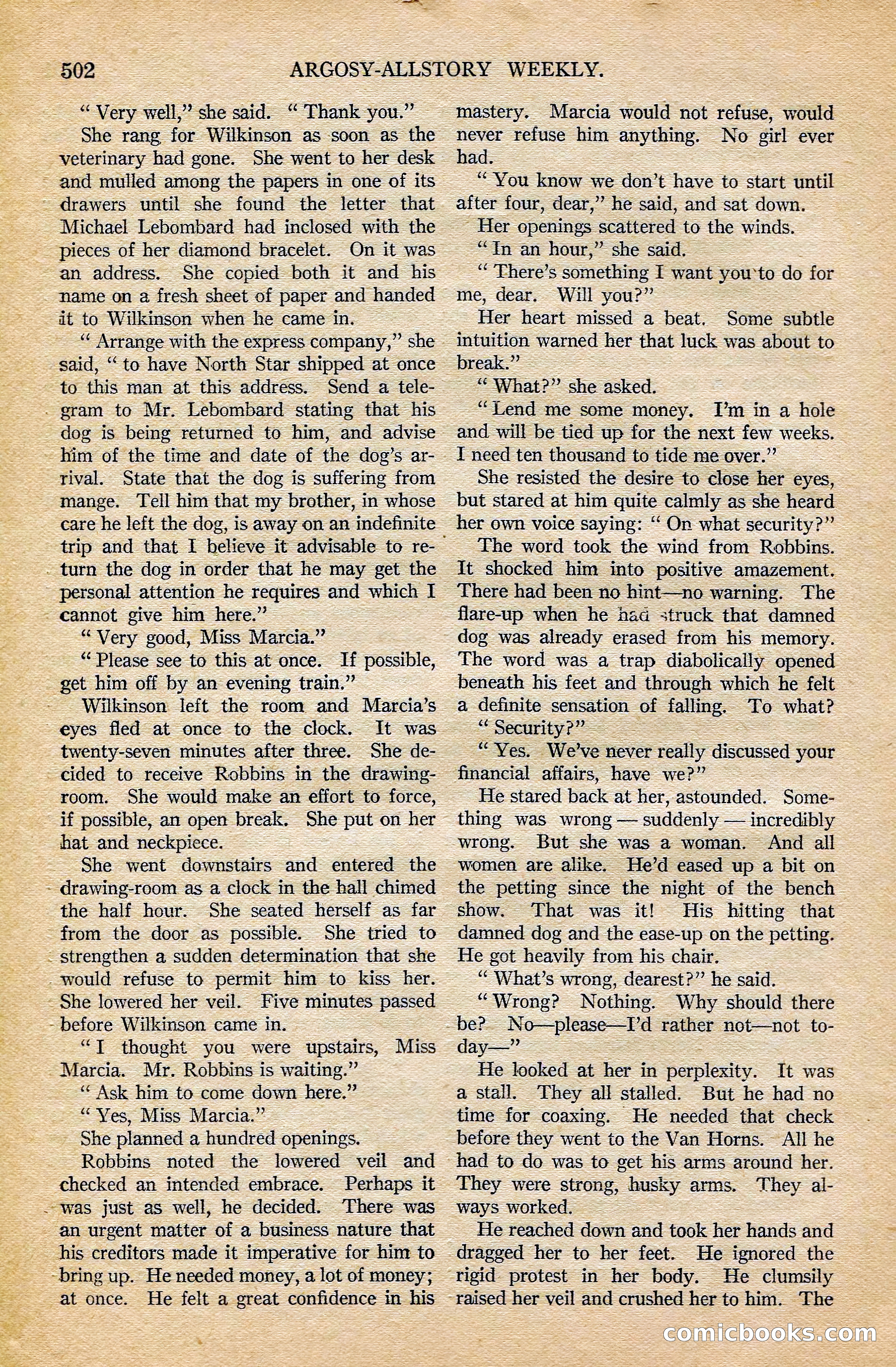 Argosy All-Story Weekly, February 7, 1925 — page 32 of 184