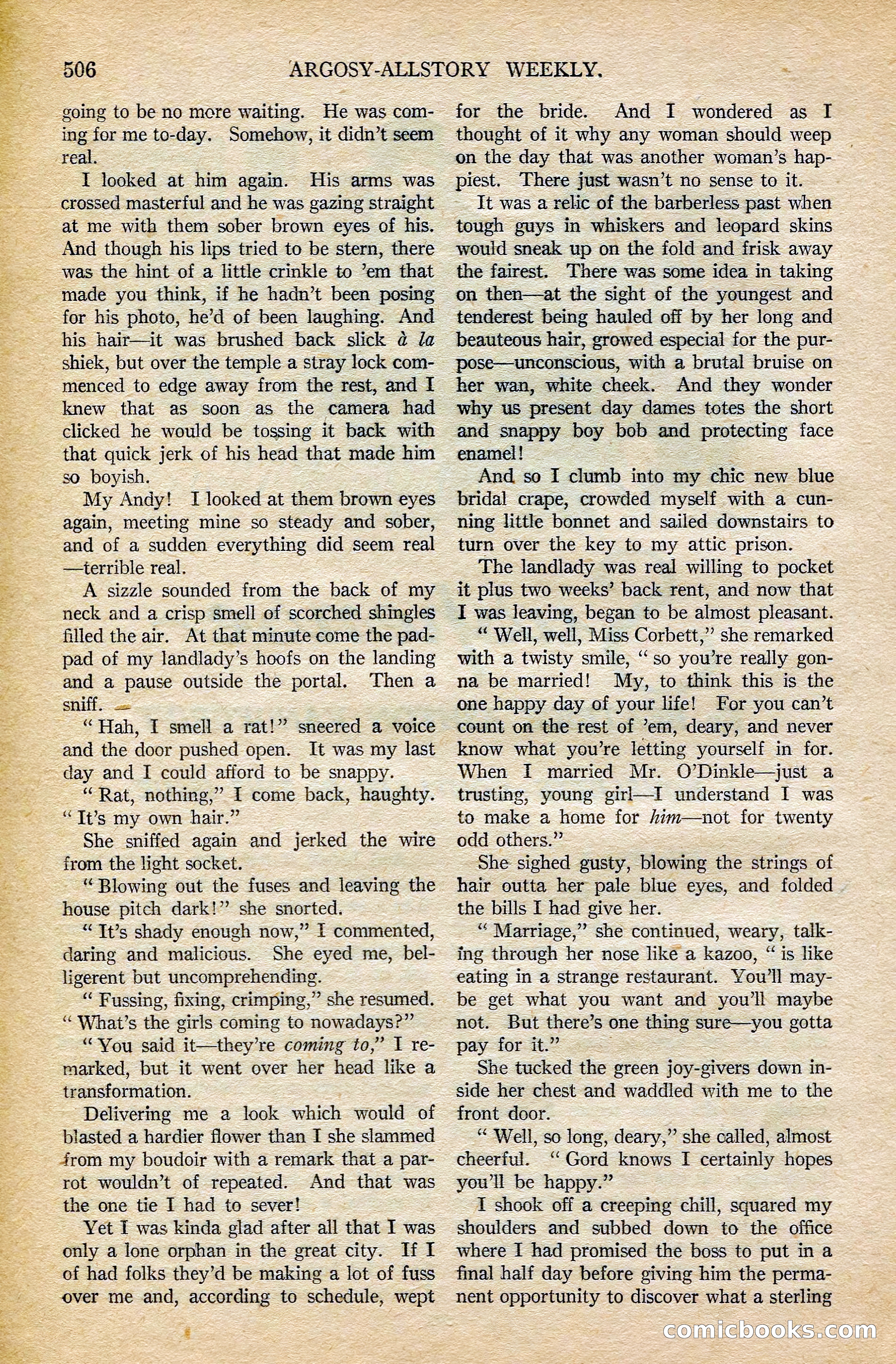Argosy All-Story Weekly, February 7, 1925 — page 36 of 184