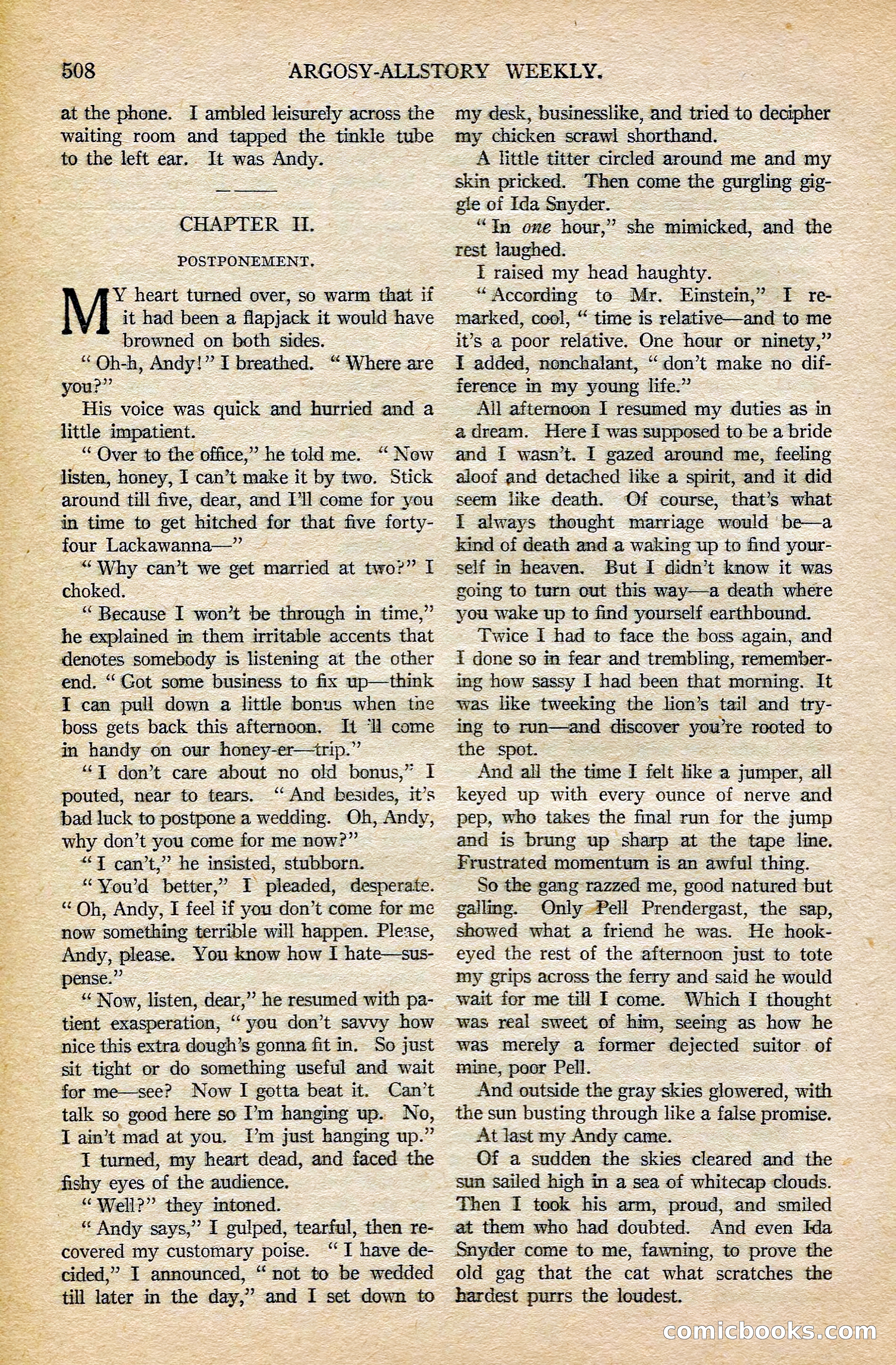 Argosy All-Story Weekly, February 7, 1925 — page 38 of 184