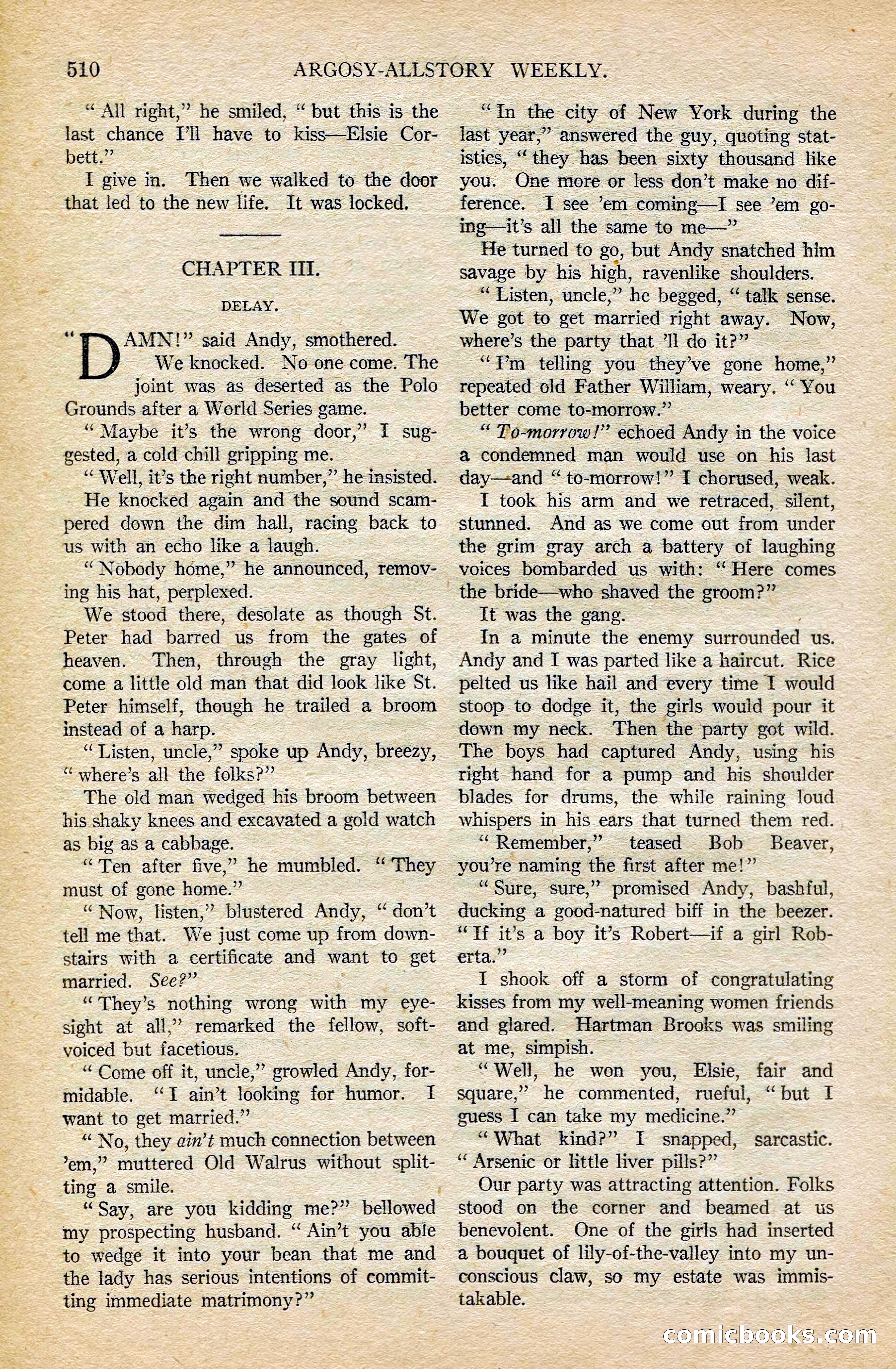 Argosy All-Story Weekly, February 7, 1925 — page 40 of 184