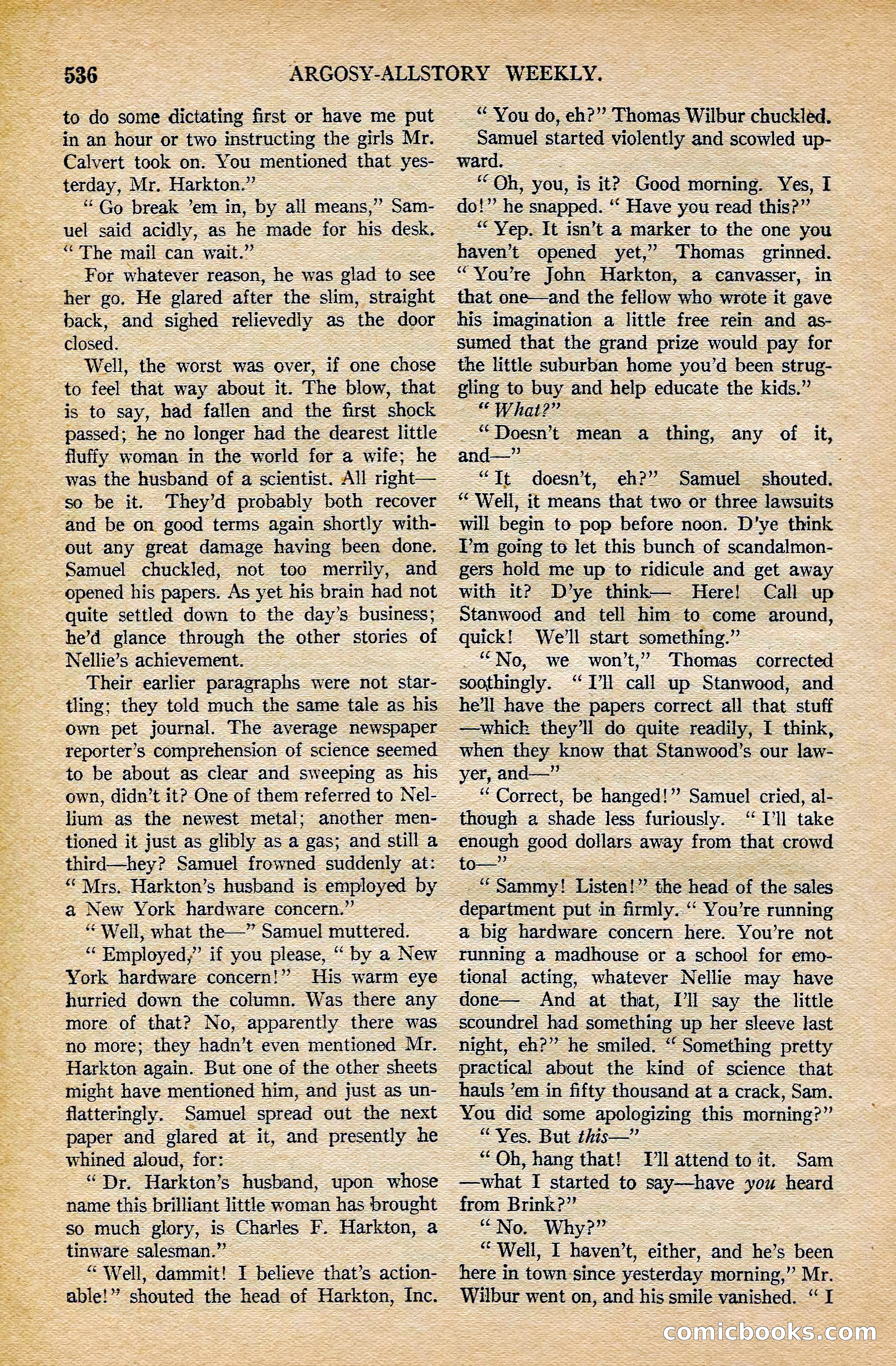 Argosy All-Story Weekly, February 7, 1925 — page 66 of 184