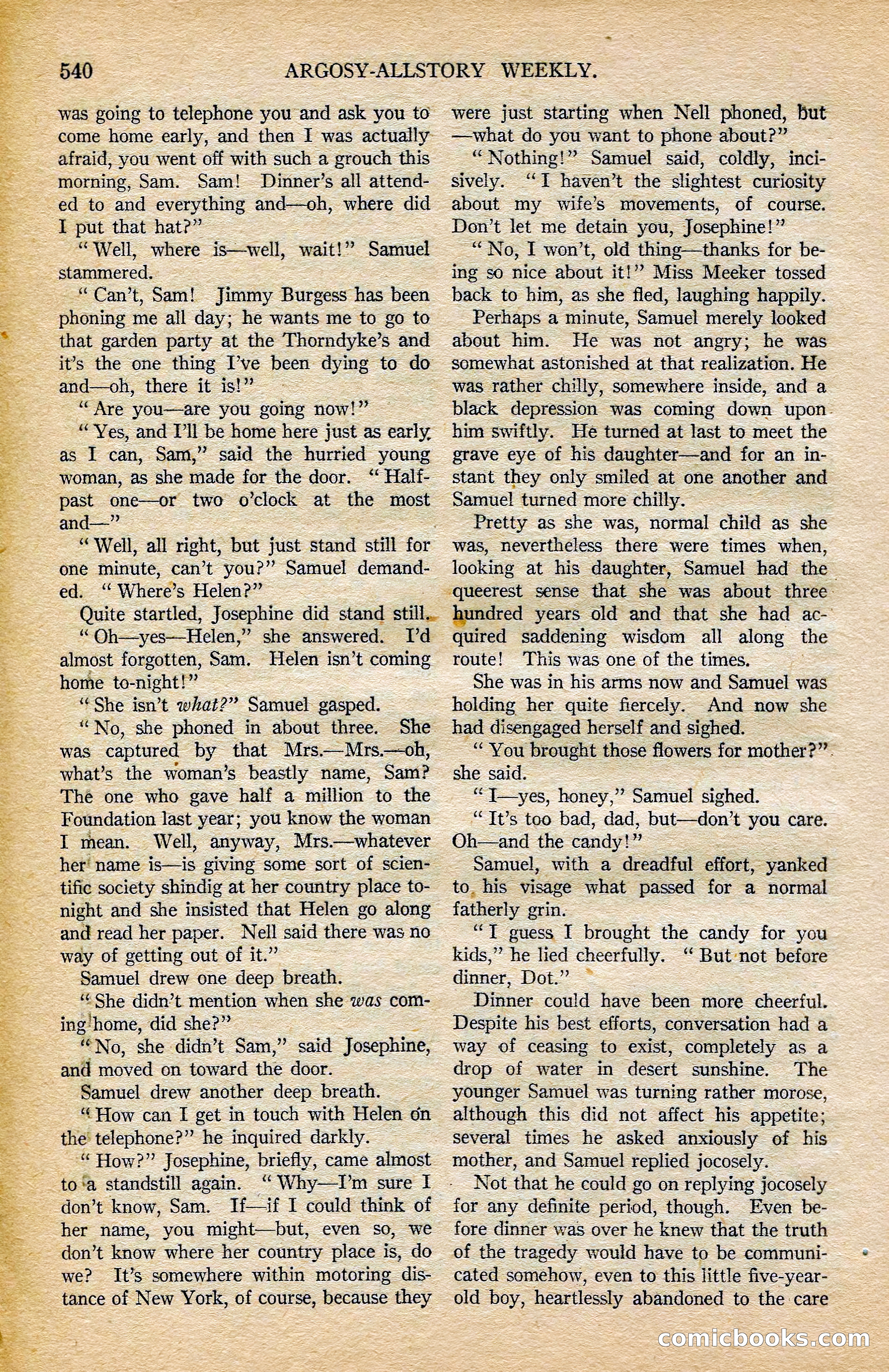 Argosy All-Story Weekly, February 7, 1925 — page 70 of 184