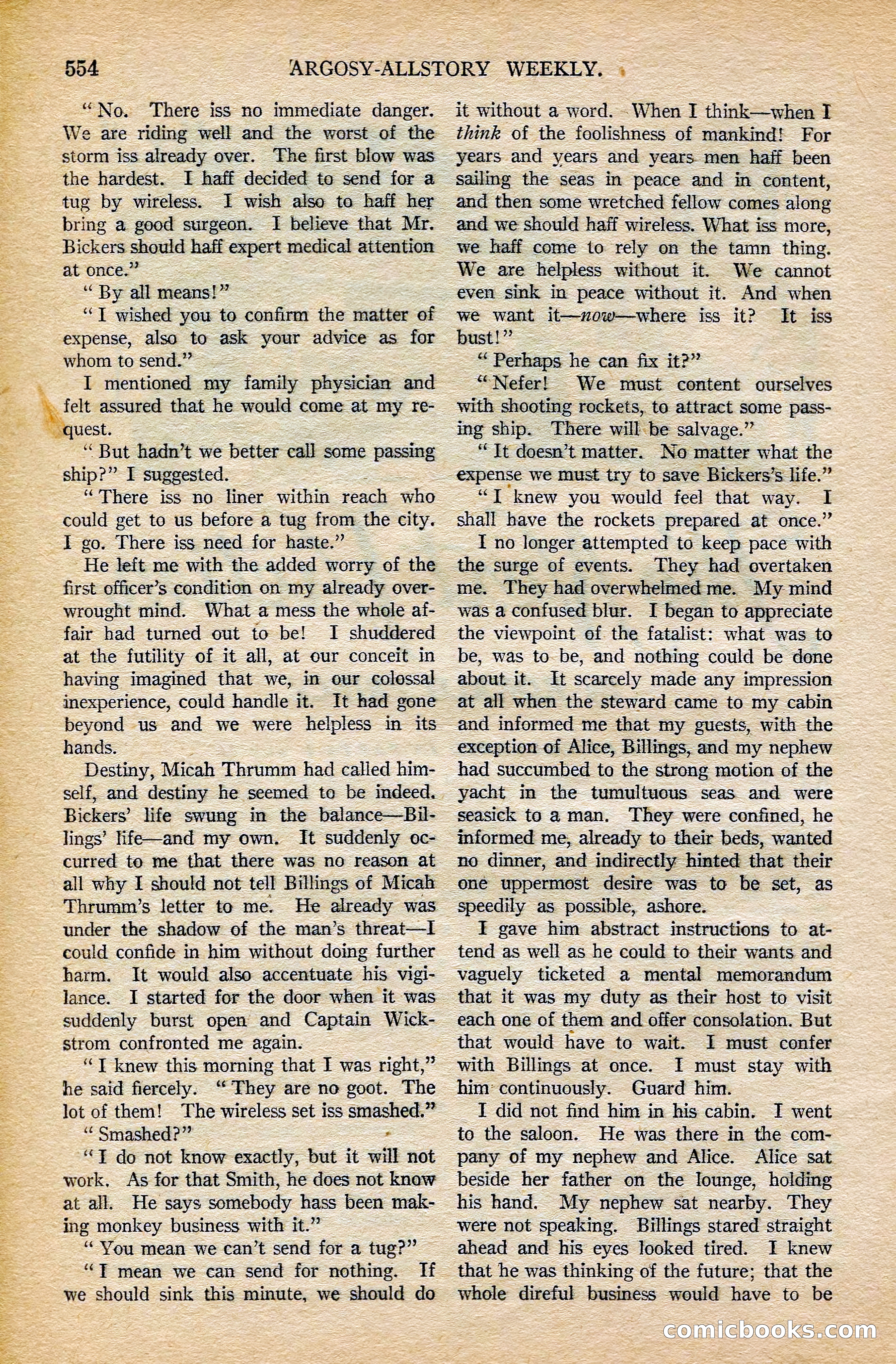 Argosy All-Story Weekly, February 7, 1925 — page 84 of 184