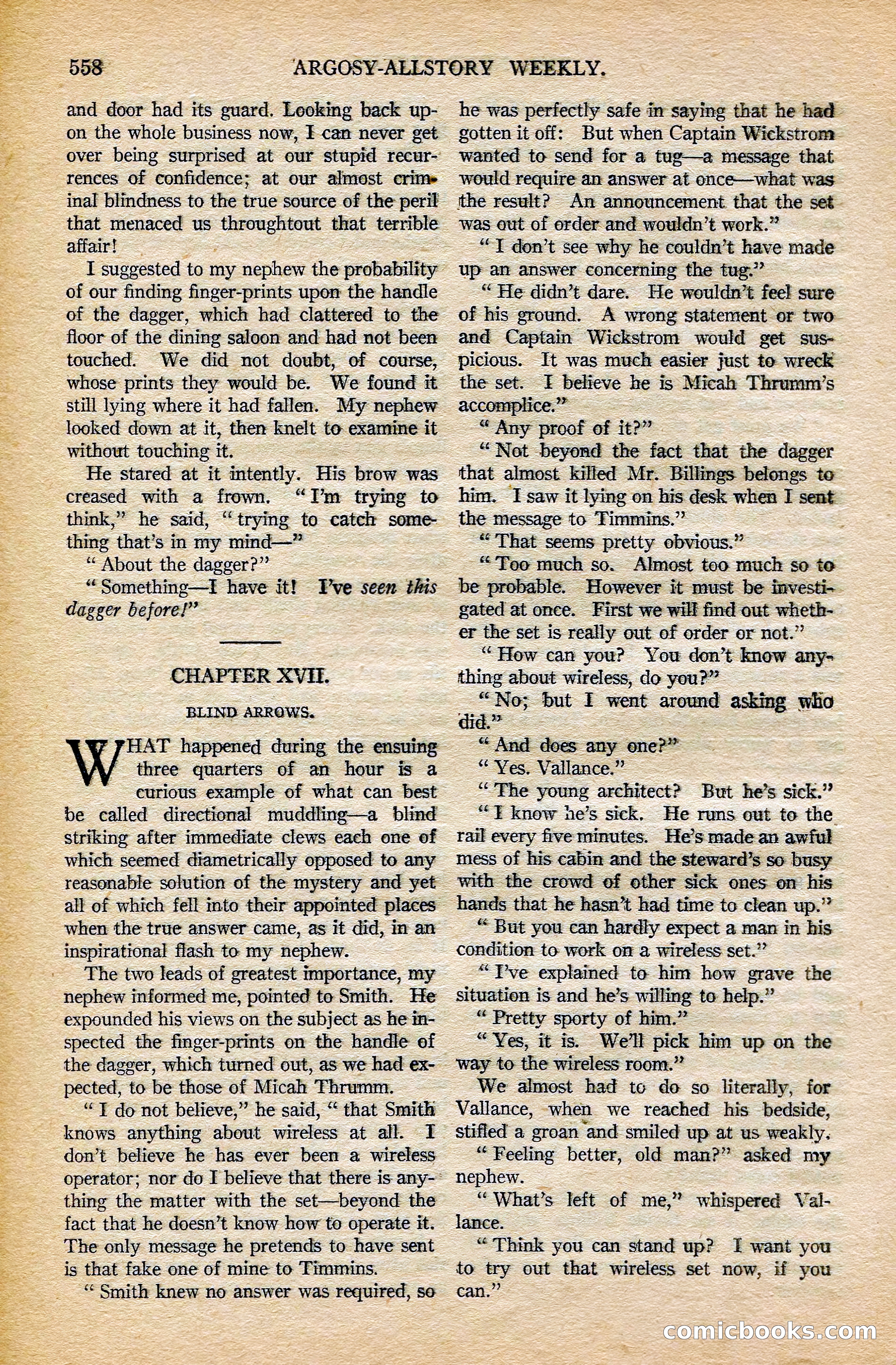 Argosy All-Story Weekly, February 7, 1925 — page 88 of 184