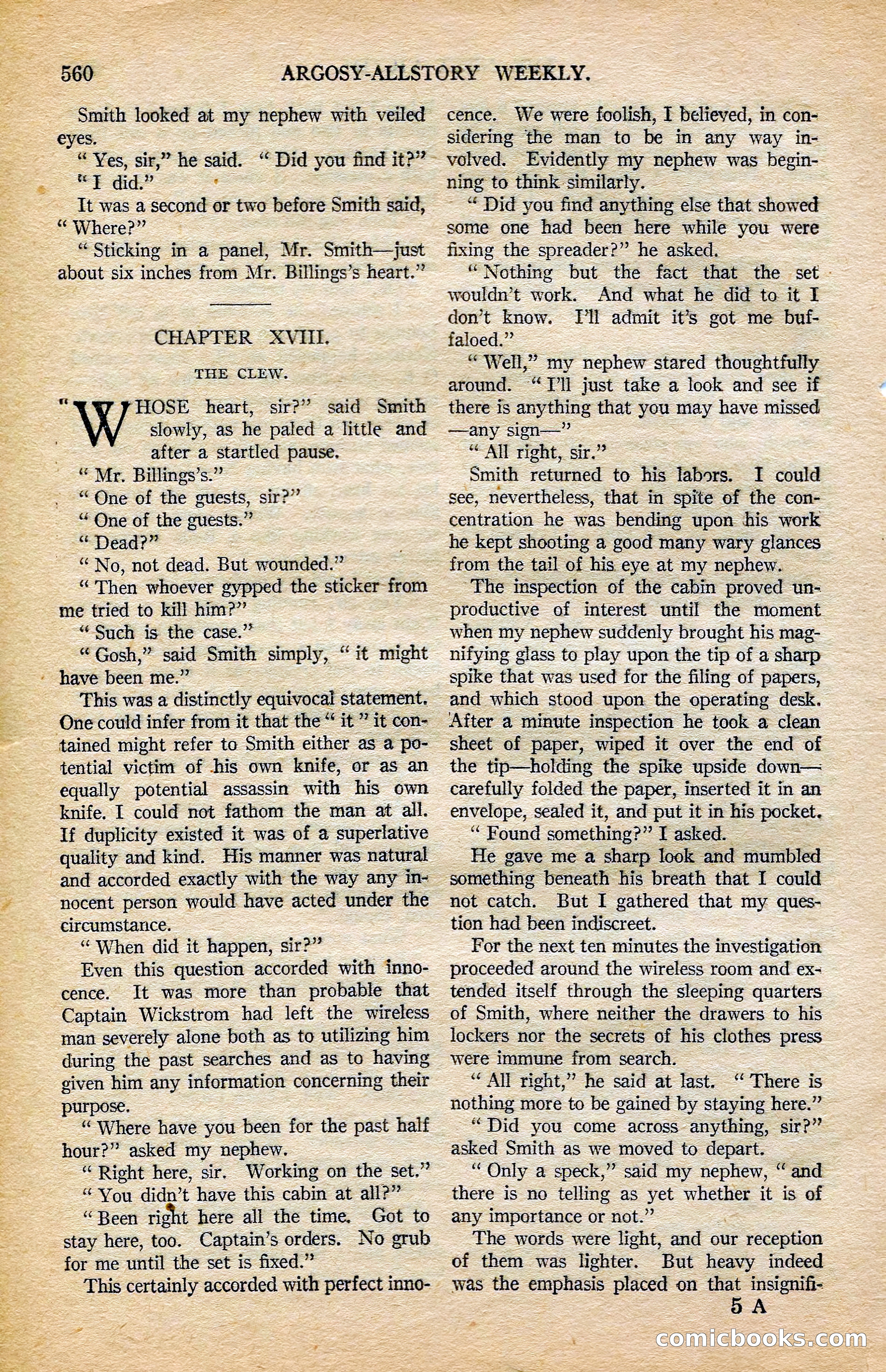Argosy All-Story Weekly, February 7, 1925 — page 90 of 184