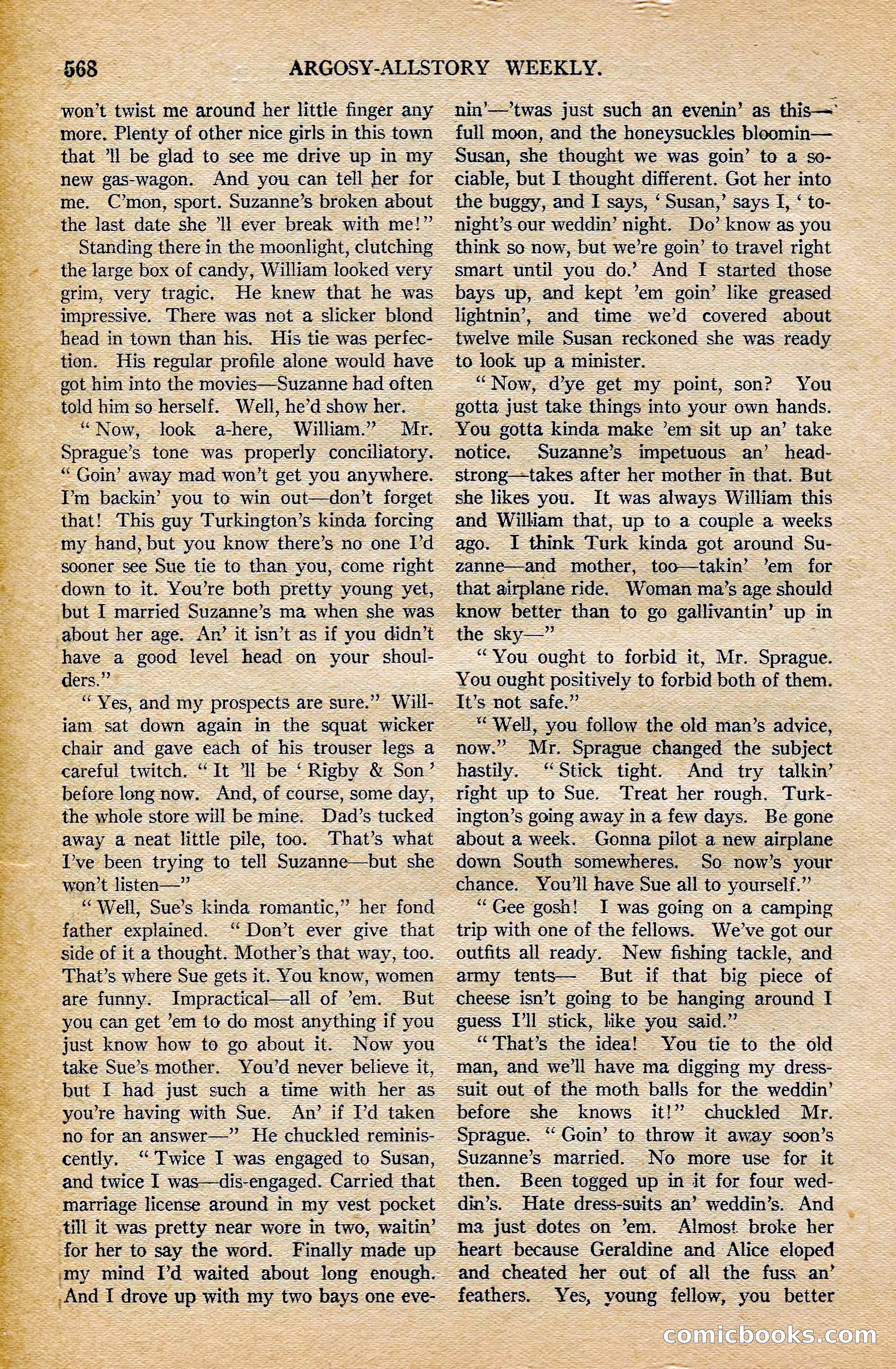Argosy All-Story Weekly, February 7, 1925 — page 98 of 184