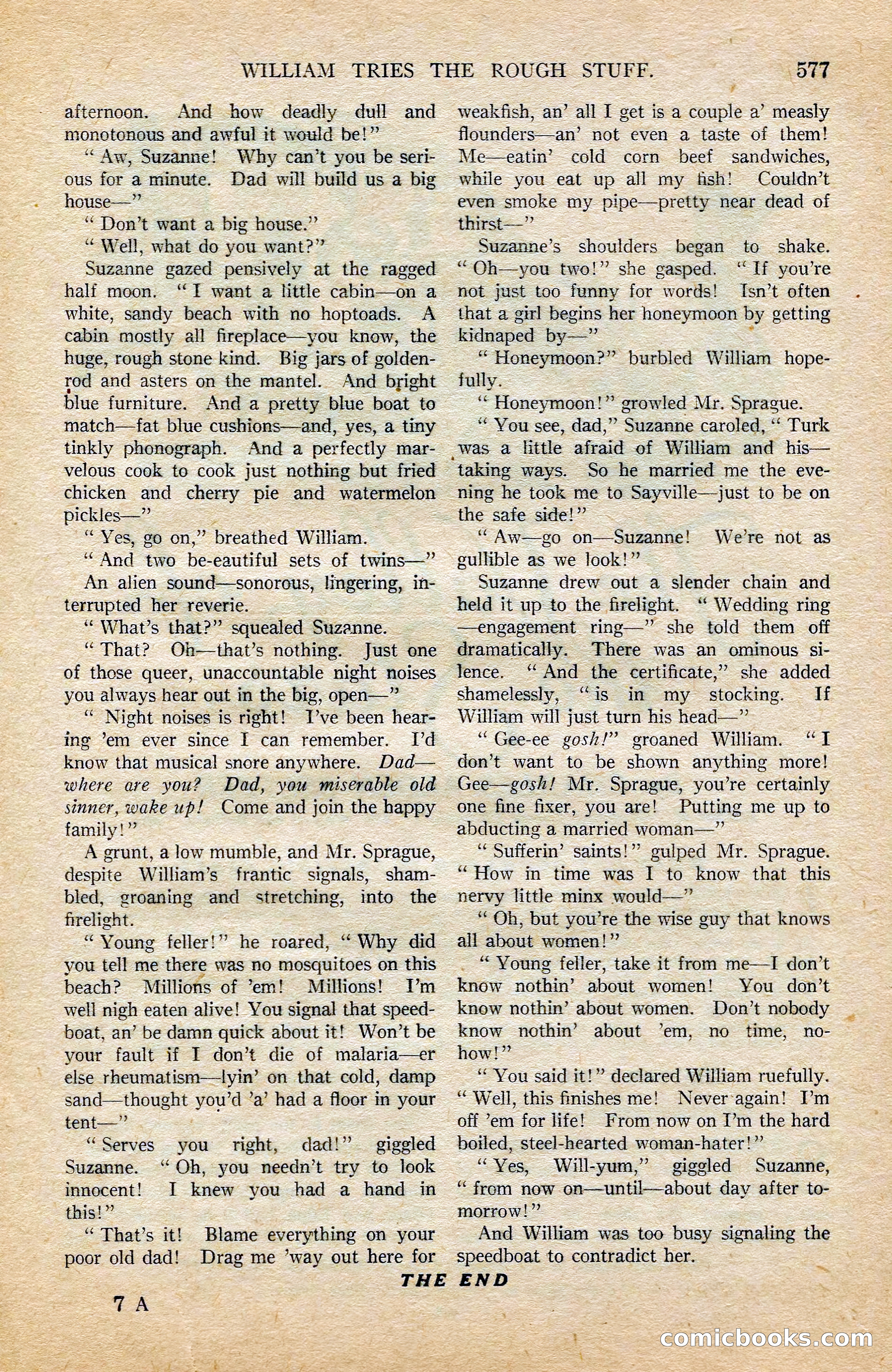 Argosy All-Story Weekly, February 7, 1925 — page 107 of 184