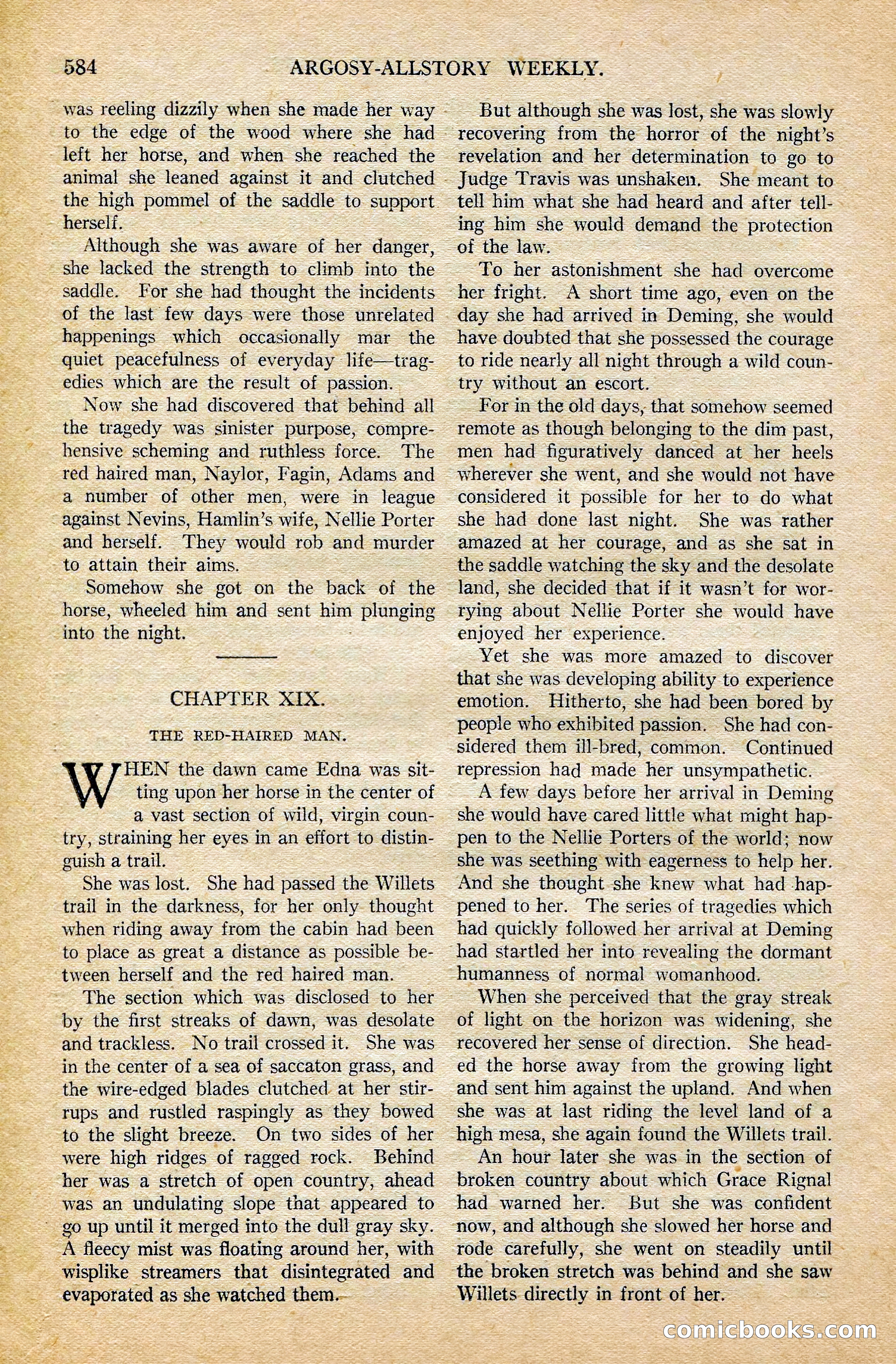 Argosy All-Story Weekly, February 7, 1925 — page 114 of 184