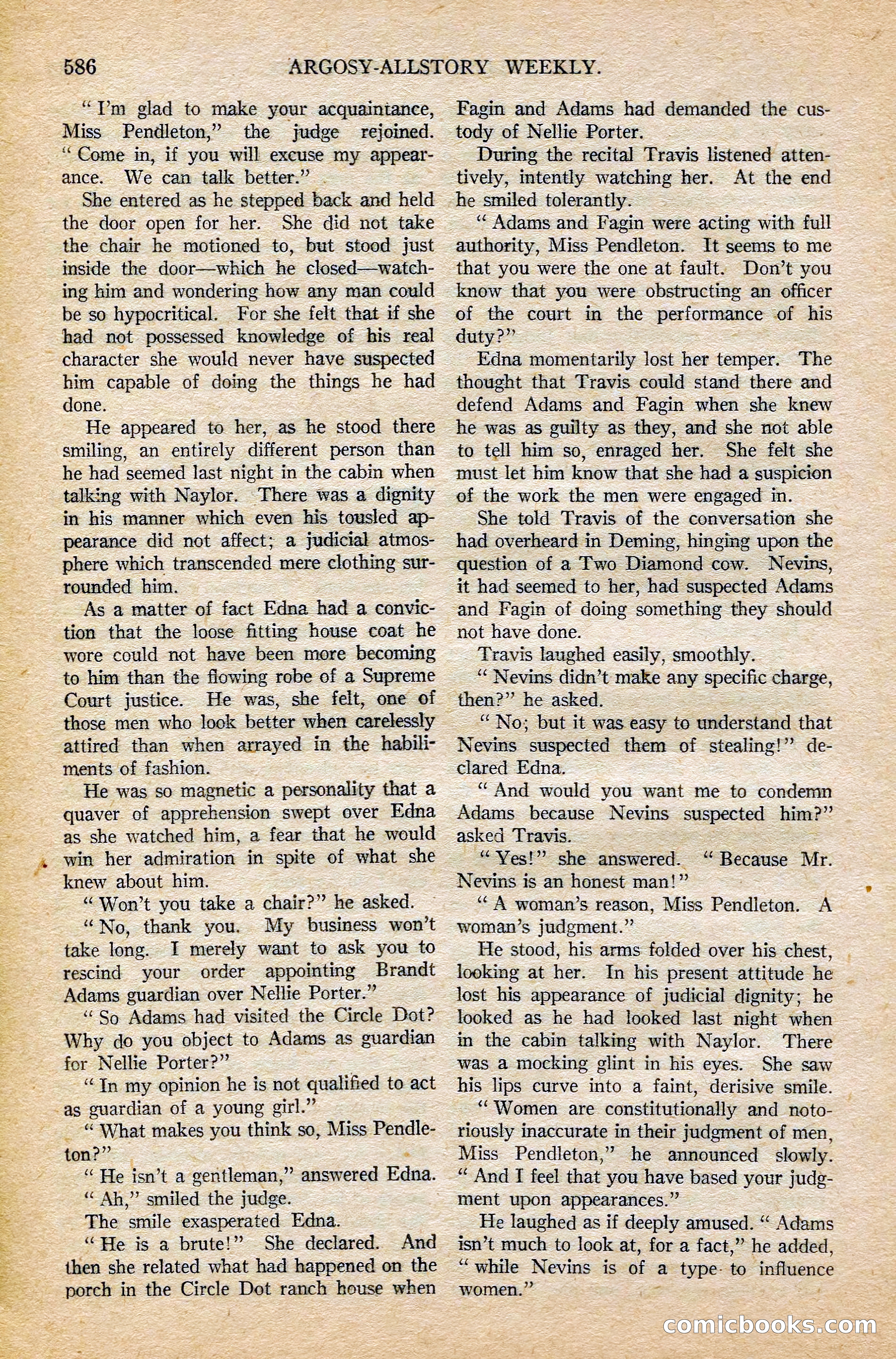 Argosy All-Story Weekly, February 7, 1925 — page 116 of 184
