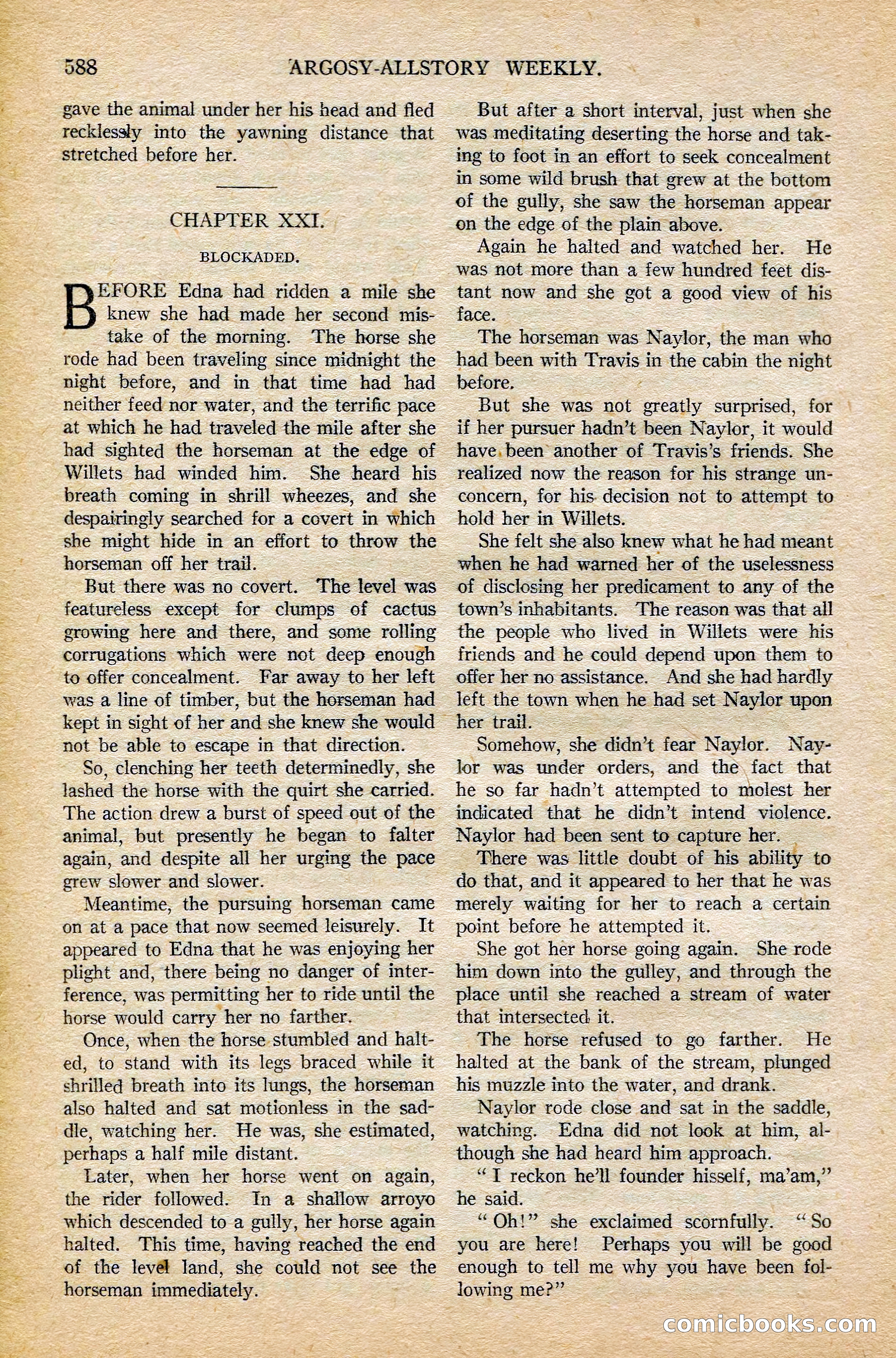 Argosy All-Story Weekly, February 7, 1925 — page 118 of 184