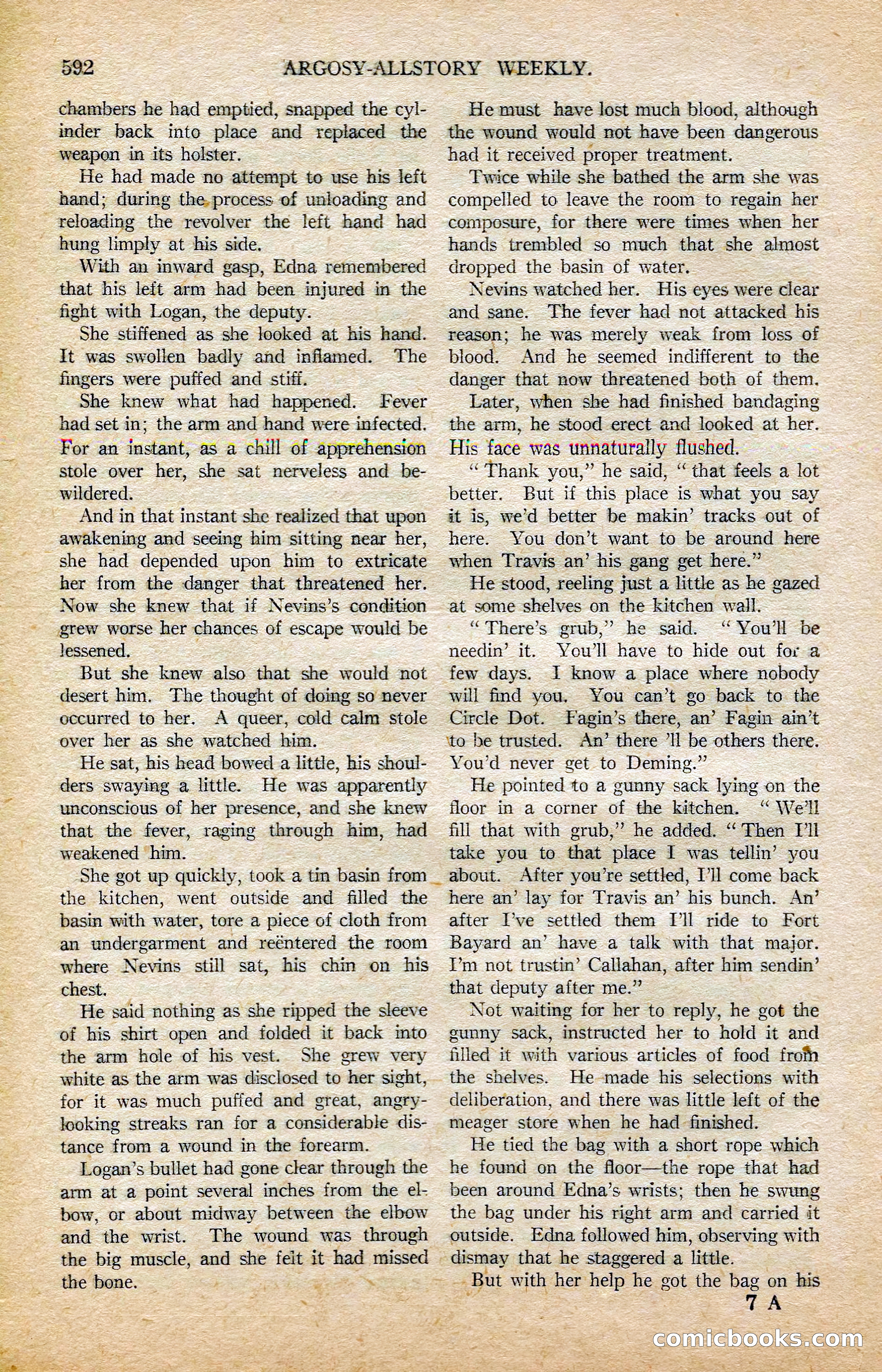 Argosy All-Story Weekly, February 7, 1925 — page 122 of 184