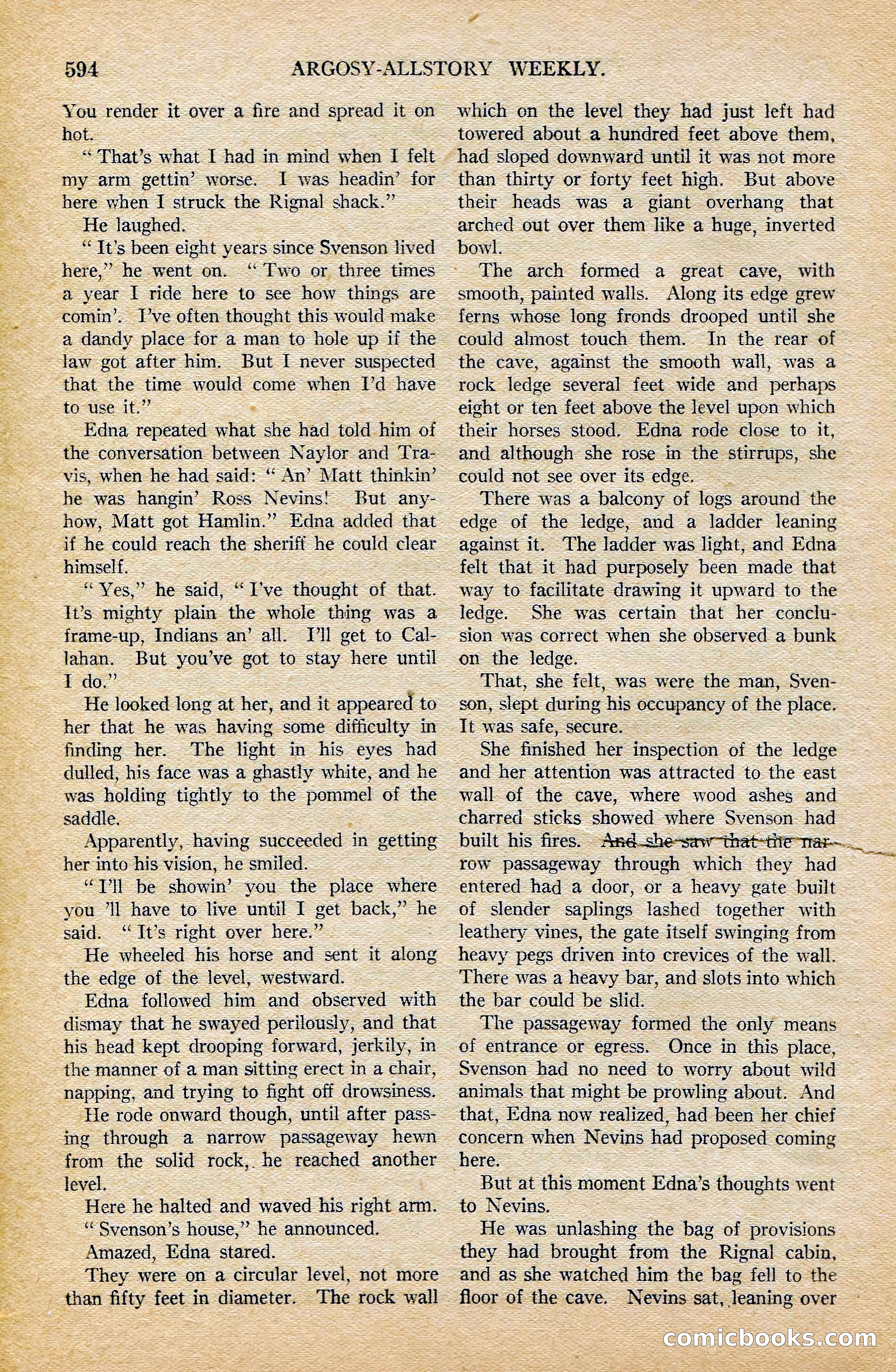 Argosy All-Story Weekly, February 7, 1925 — page 124 of 184