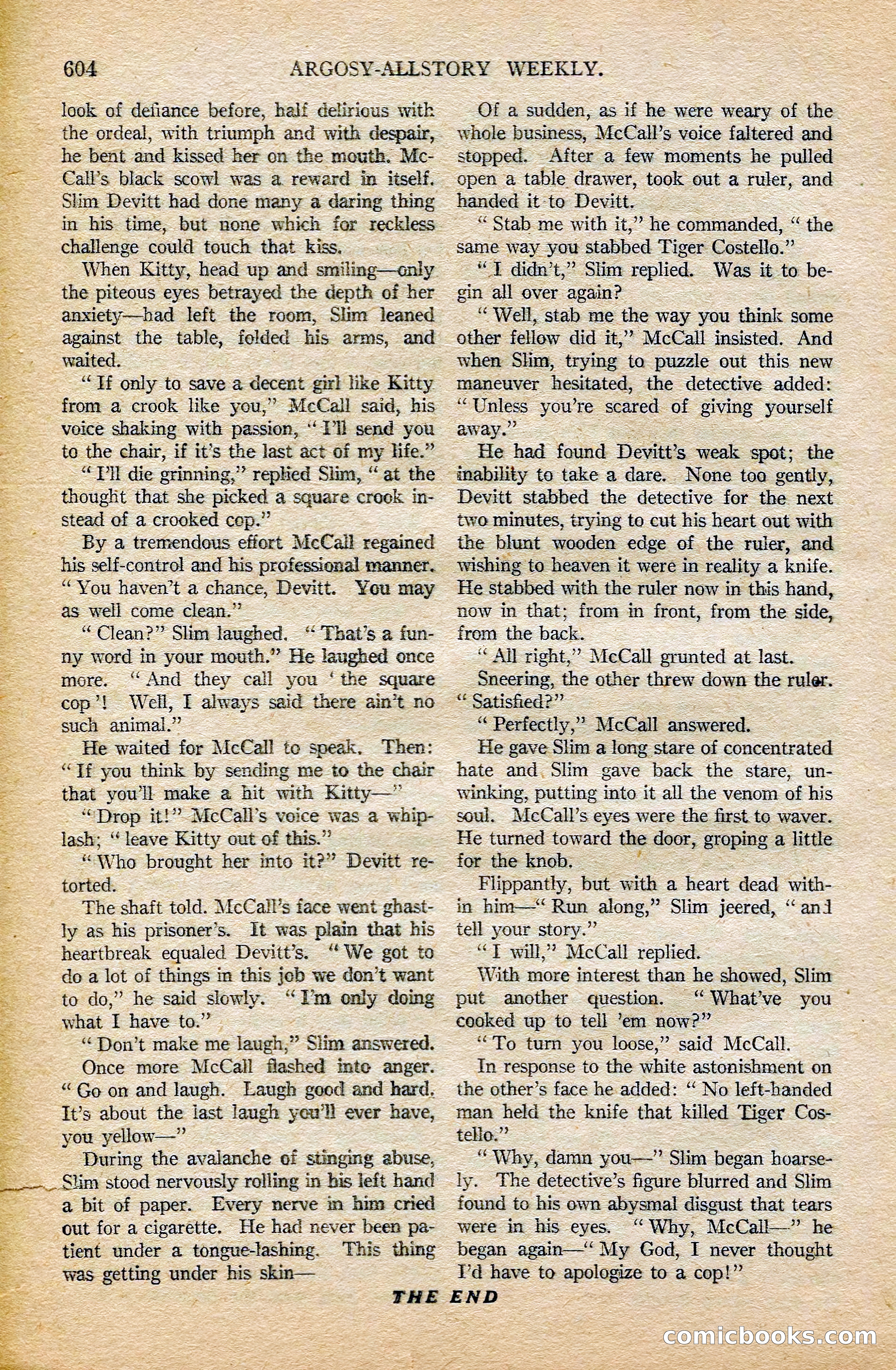 Argosy All-Story Weekly, February 7, 1925 — page 134 of 184