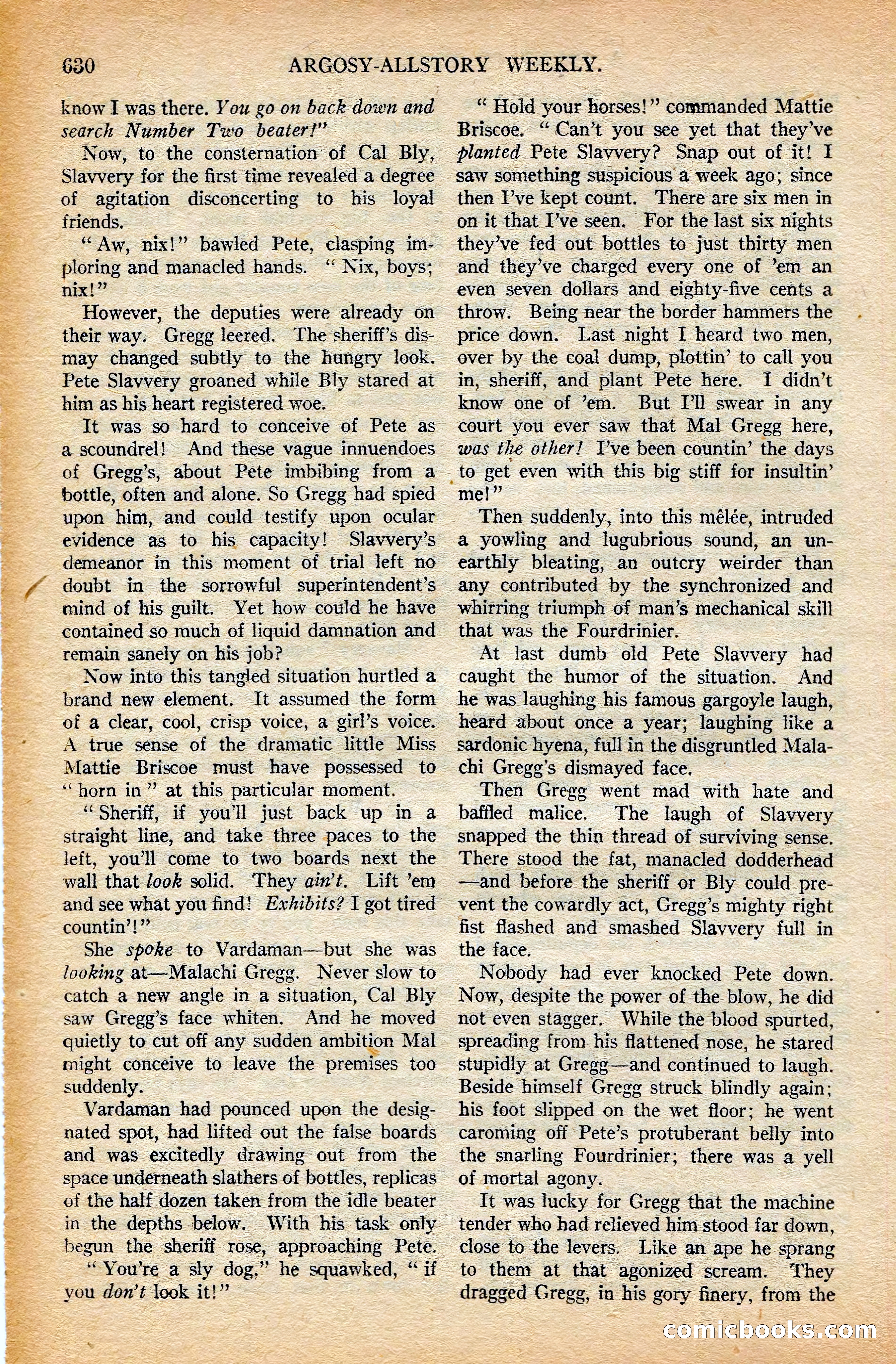 Argosy All-Story Weekly, February 7, 1925 — page 160 of 184