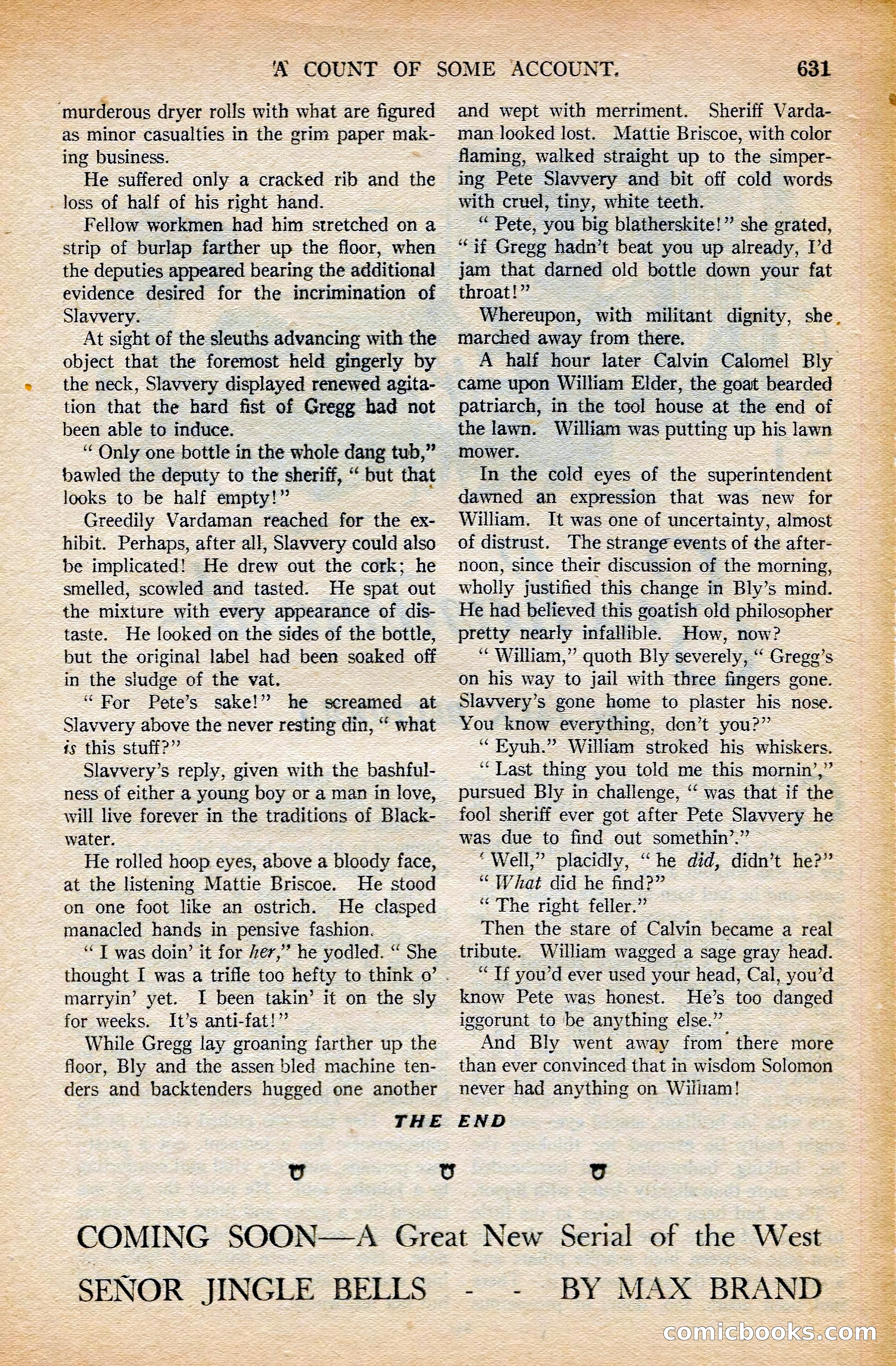 Argosy All-Story Weekly, February 7, 1925 — page 161 of 184