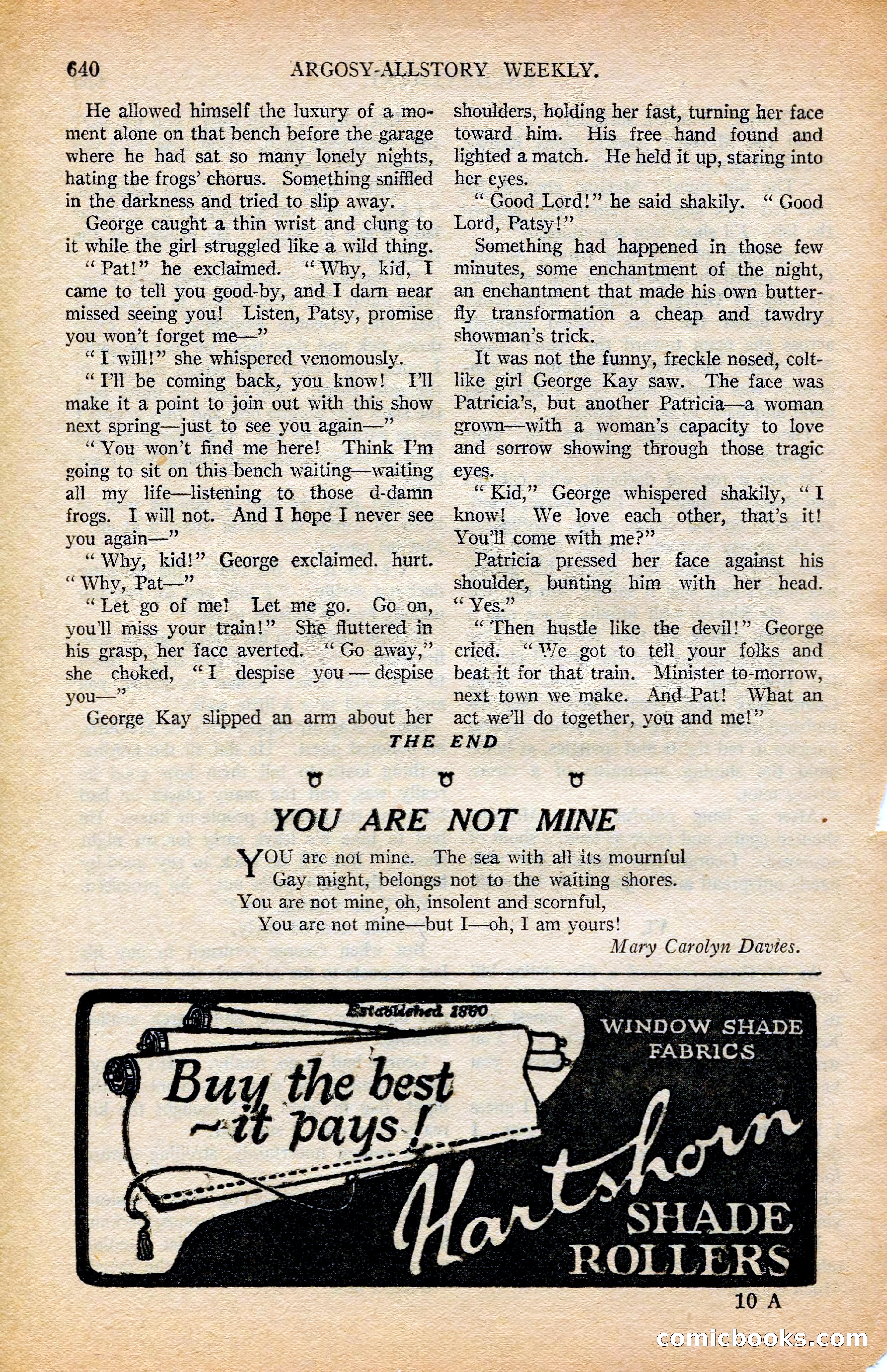 Argosy All-Story Weekly, February 7, 1925 — page 170 of 184