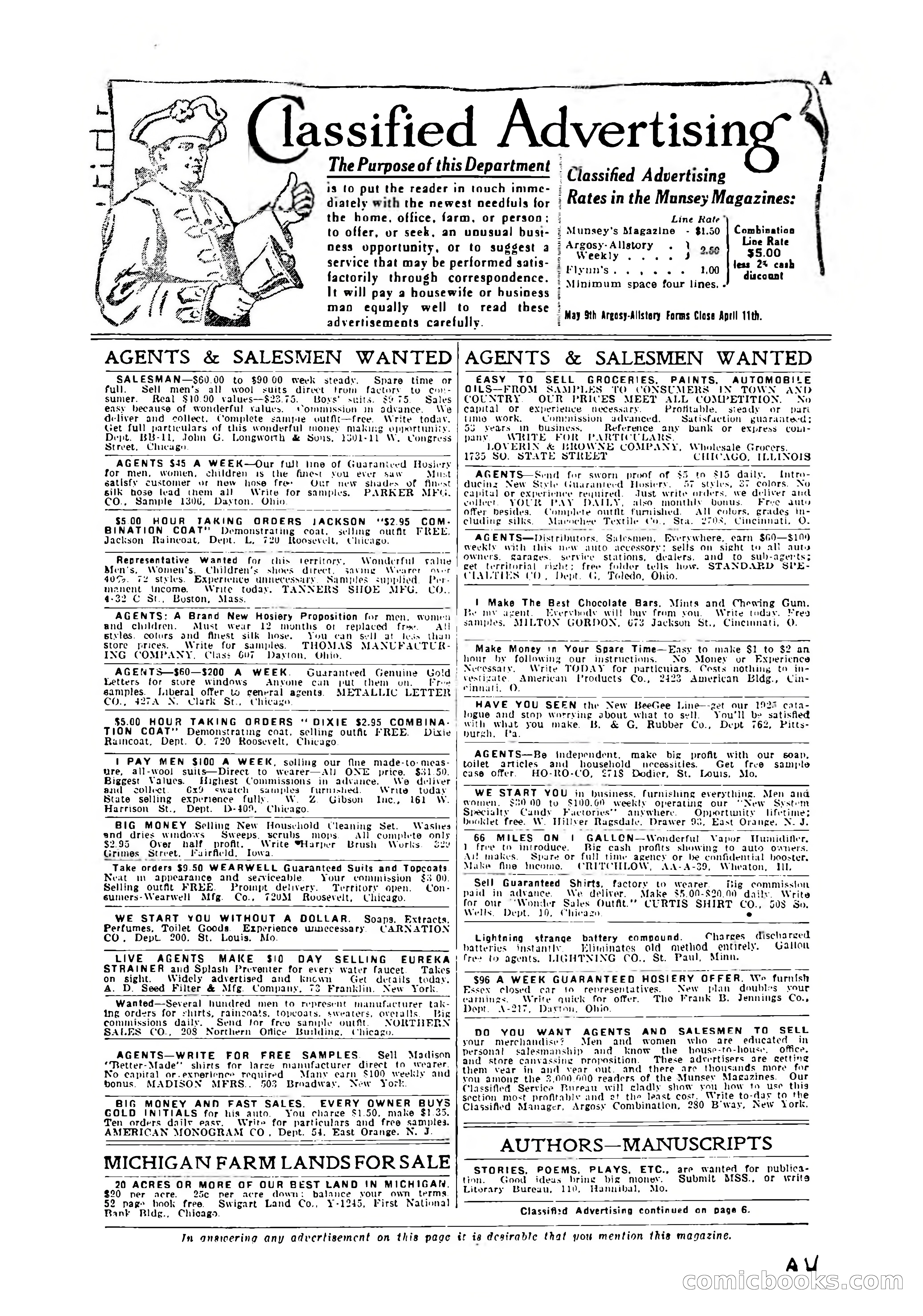 Argosy All-Story Weekly, April 4, 1925 — page 6 of 182