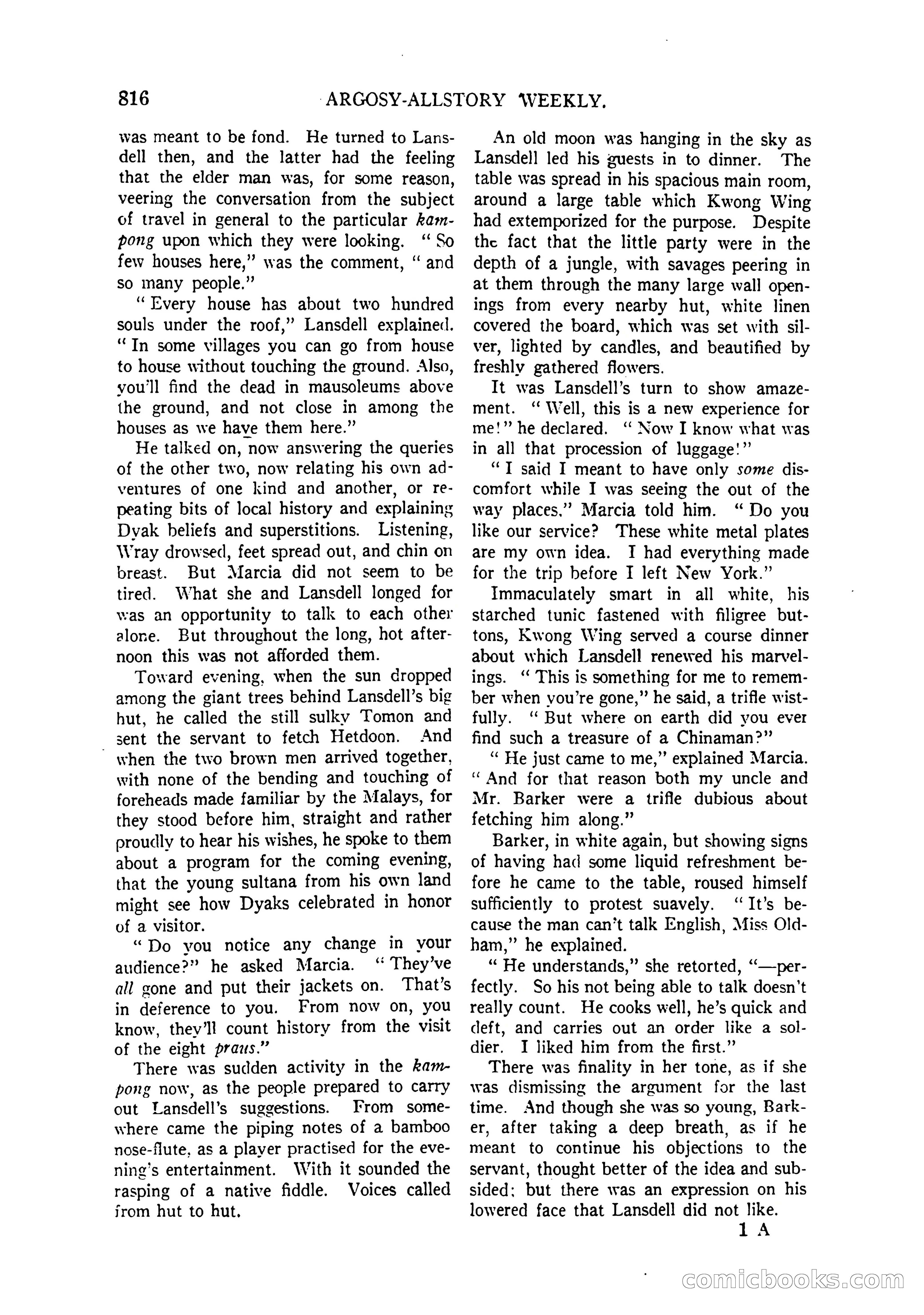 Argosy All-Story Weekly, April 4, 1925 — page 26 of 182