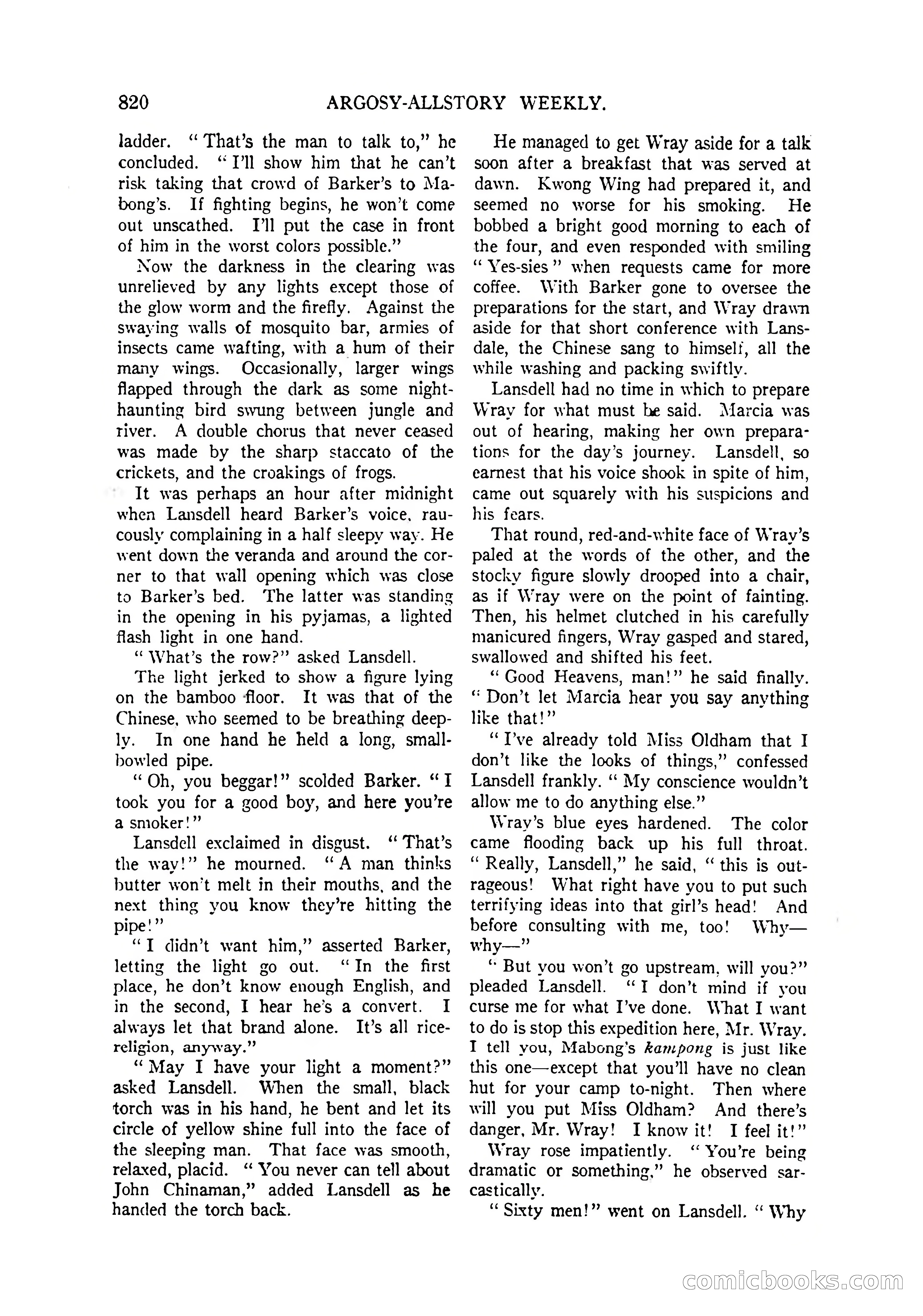 Argosy All-Story Weekly, April 4, 1925 — page 30 of 182