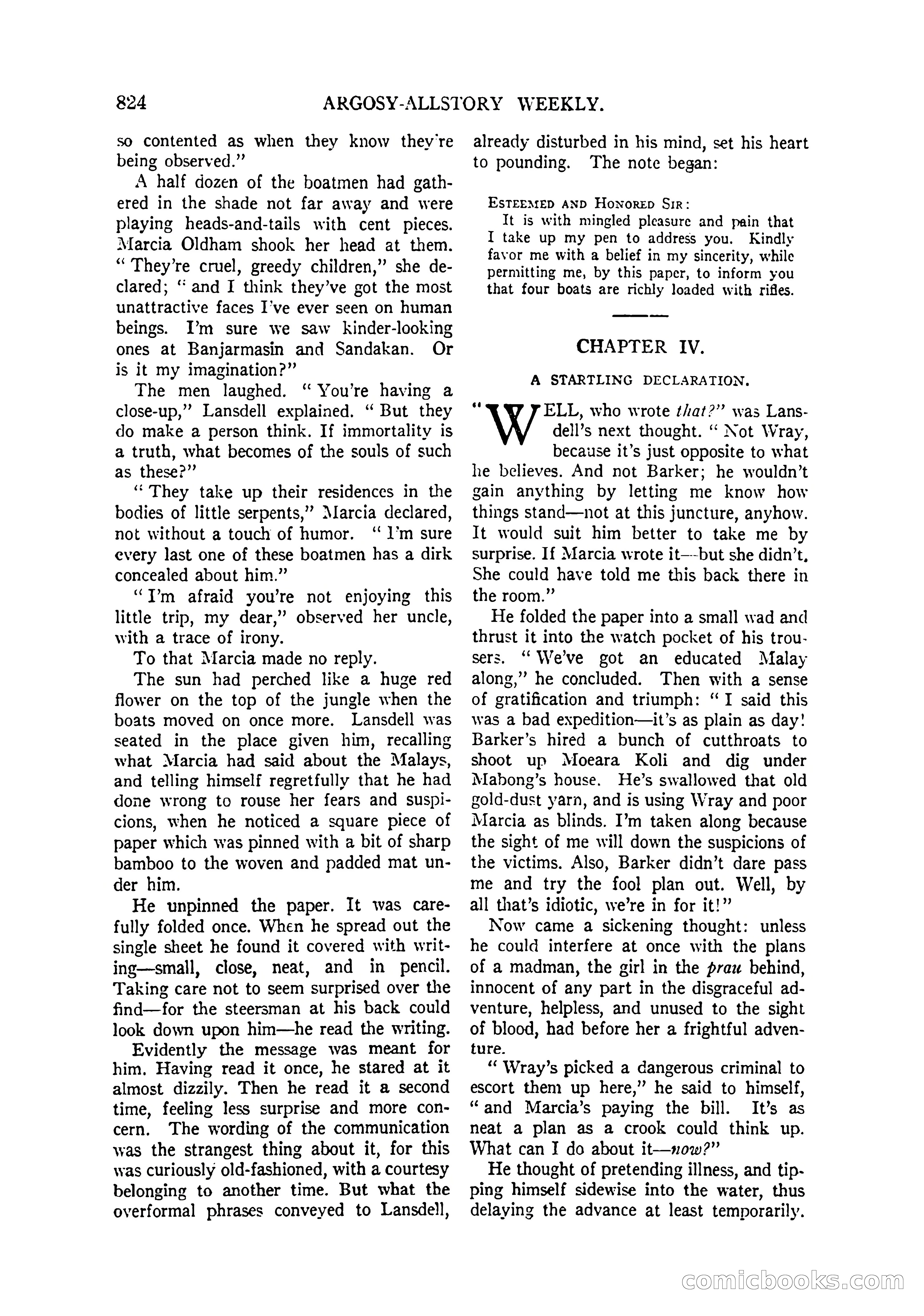 Argosy All-Story Weekly, April 4, 1925 — page 34 of 182