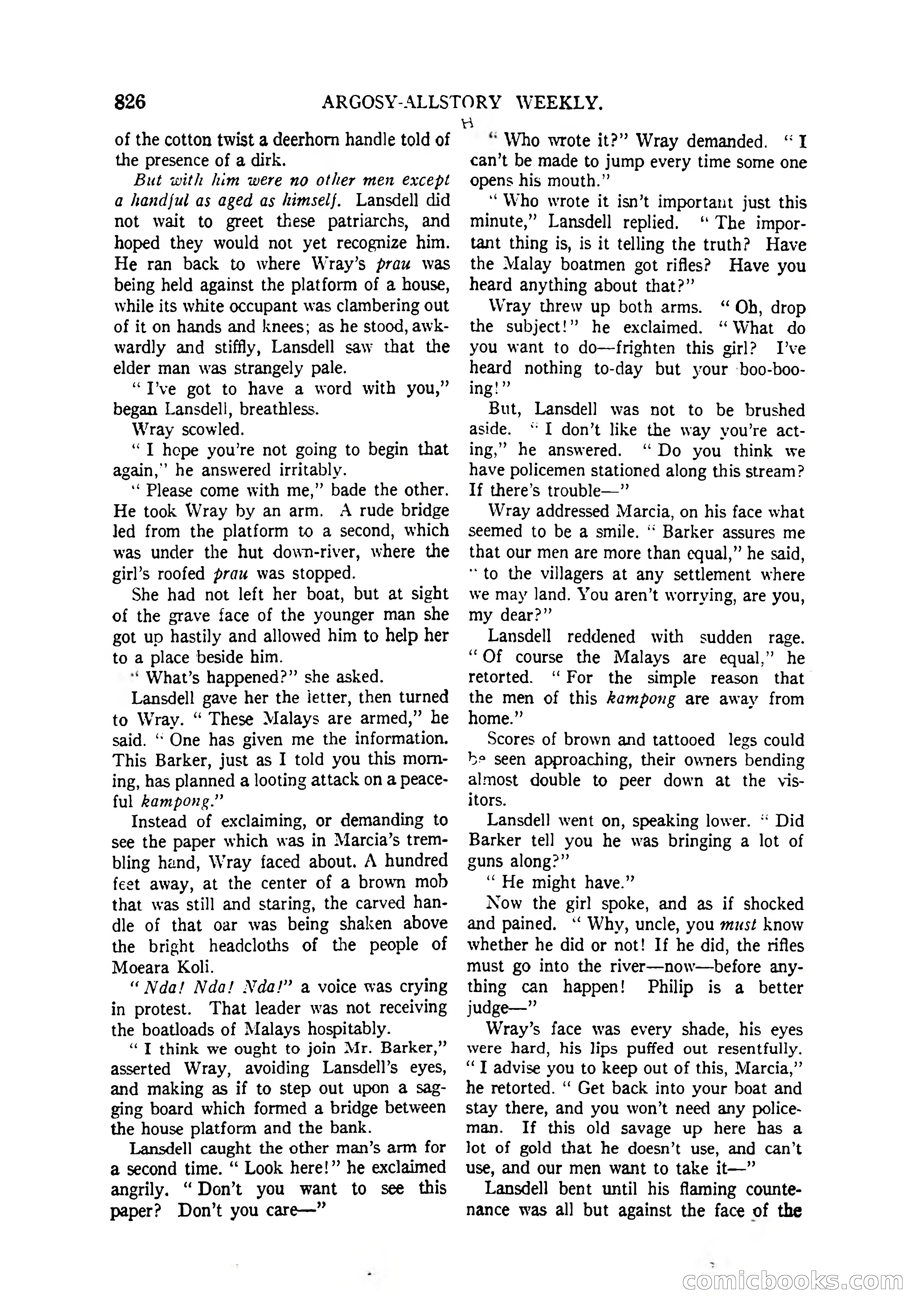 Argosy All-Story Weekly, April 4, 1925 — page 36 of 182