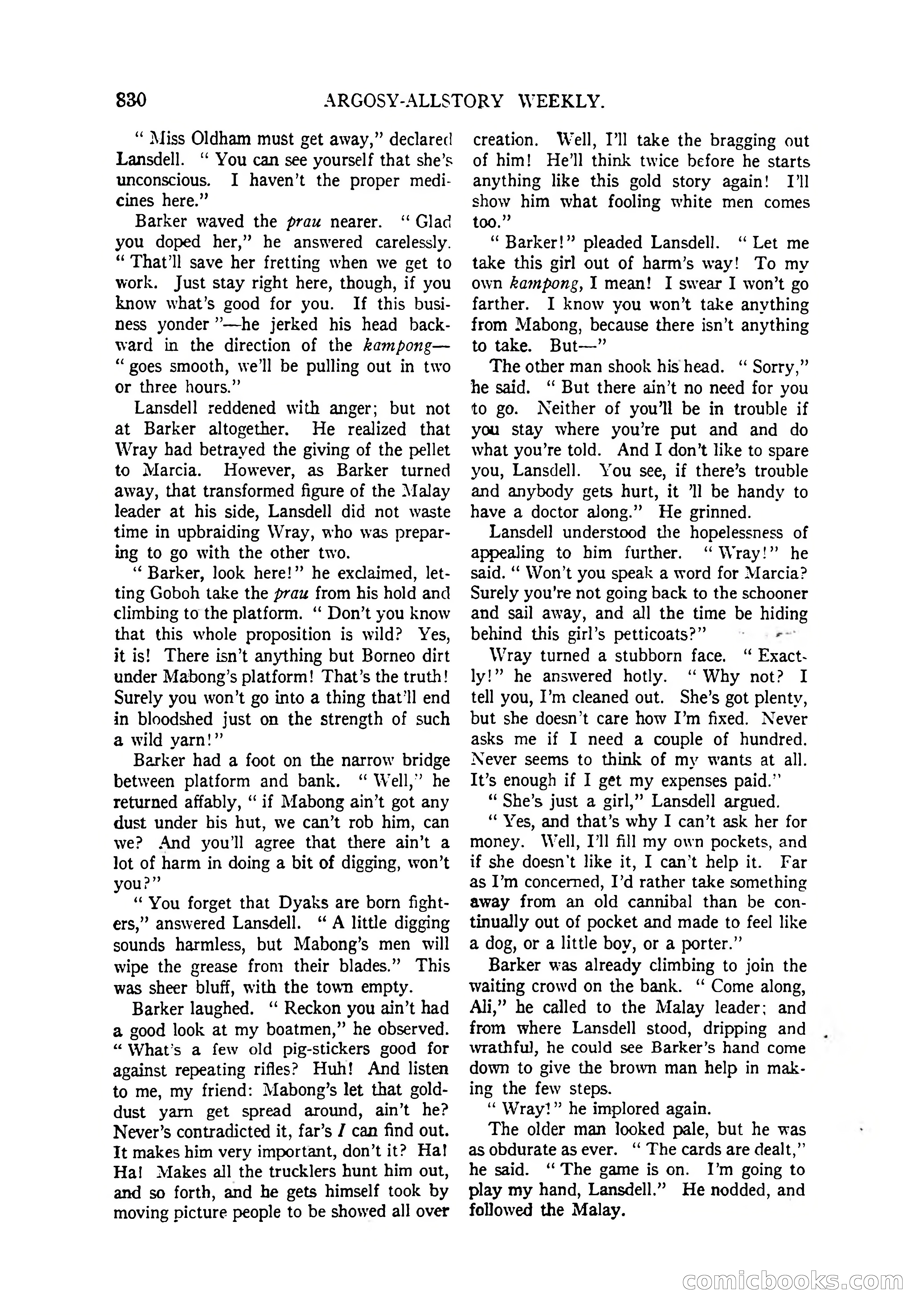 Argosy All-Story Weekly, April 4, 1925 — page 40 of 182