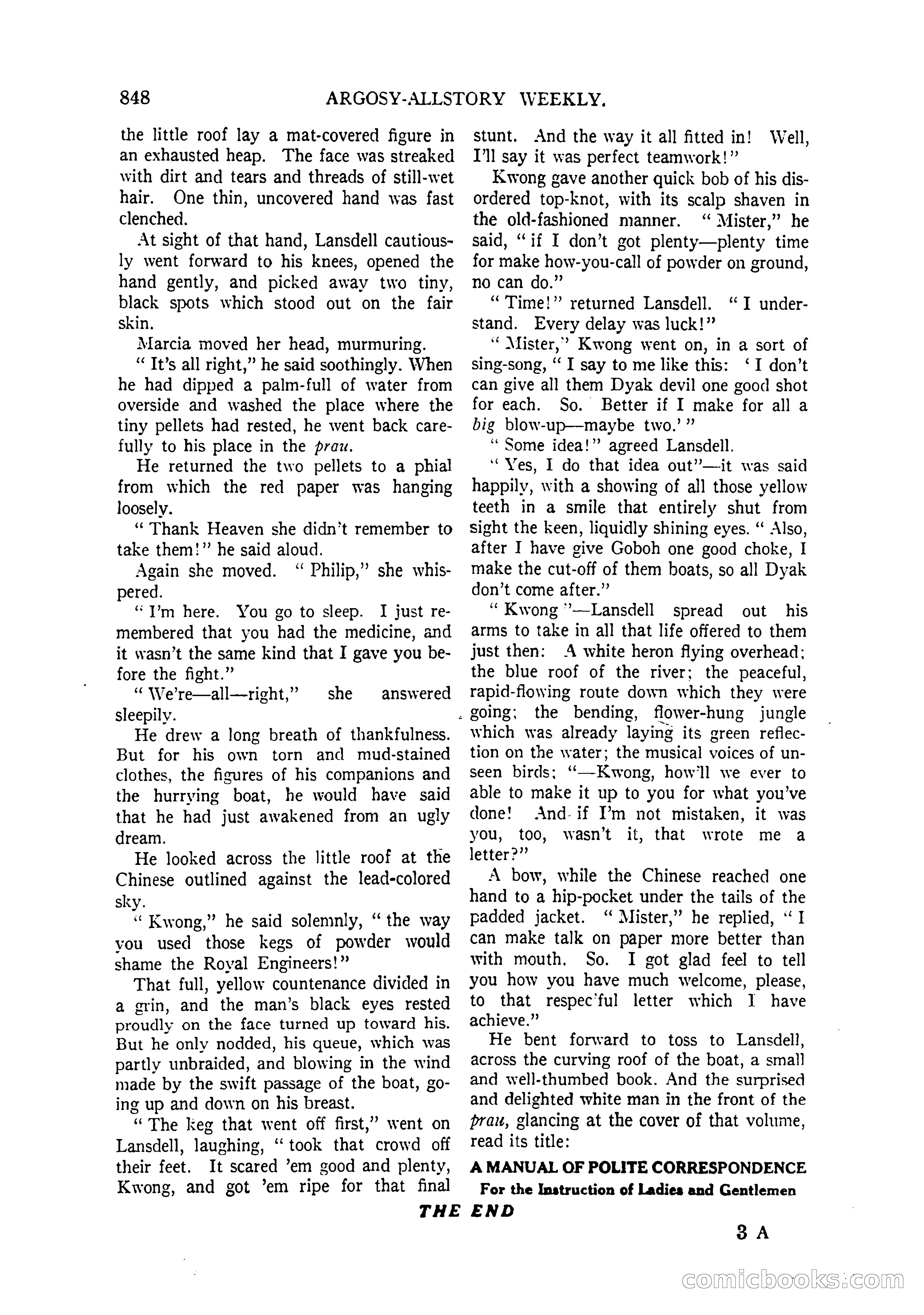 Argosy All-Story Weekly, April 4, 1925 — page 58 of 182