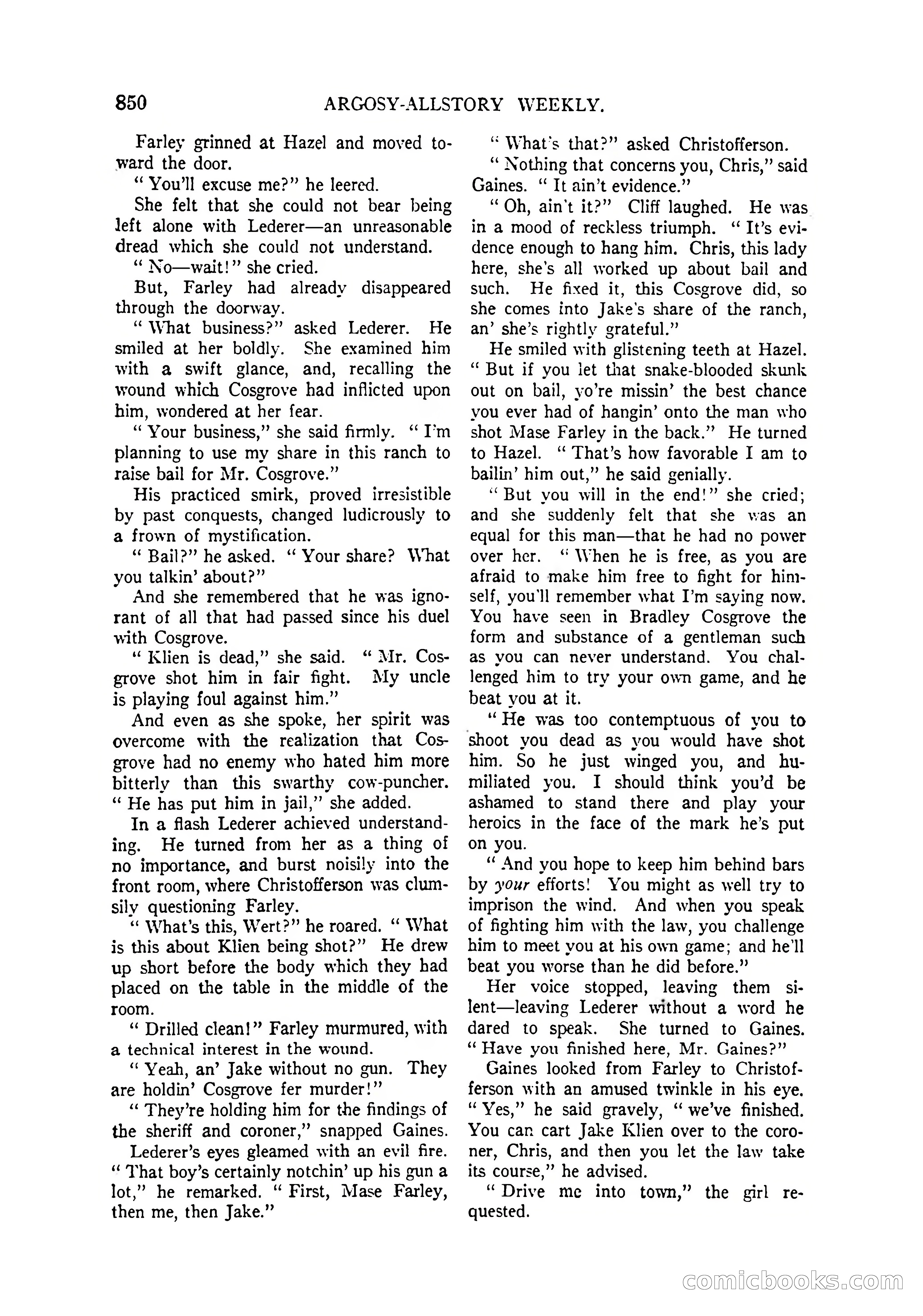 Argosy All-Story Weekly, April 4, 1925 — page 60 of 182