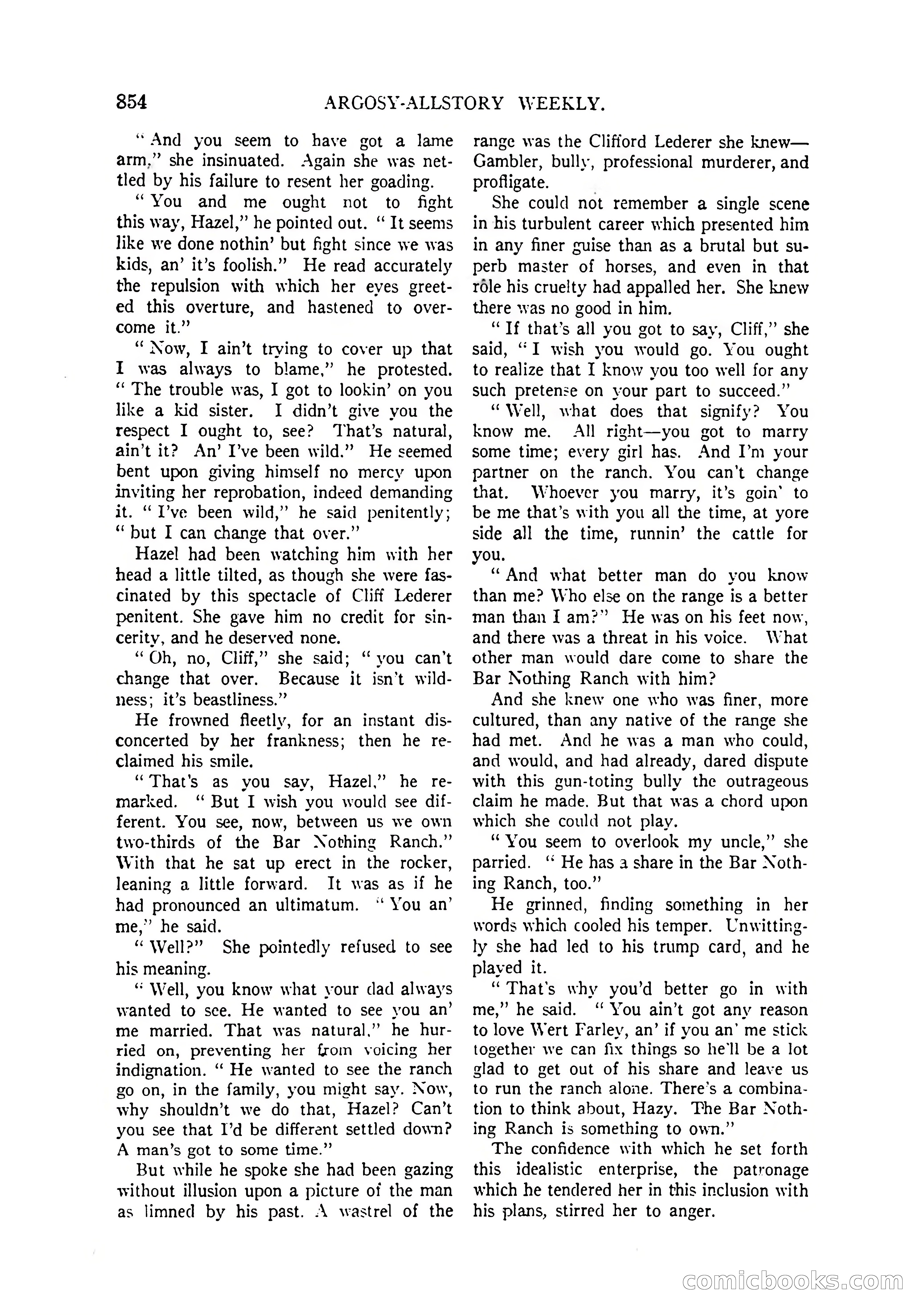 Argosy All-Story Weekly, April 4, 1925 — page 64 of 182