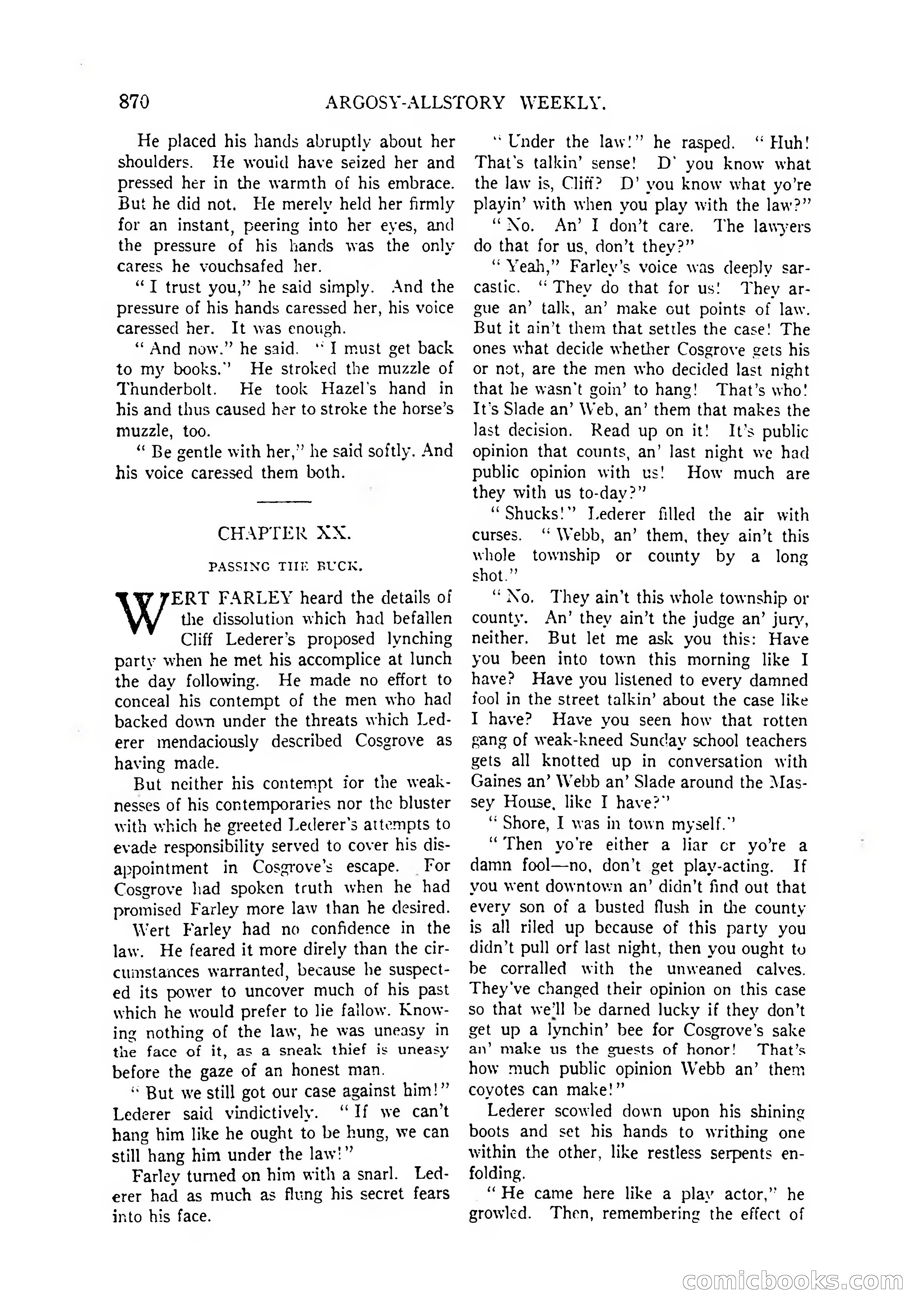 Argosy All-Story Weekly, April 4, 1925 — page 80 of 182