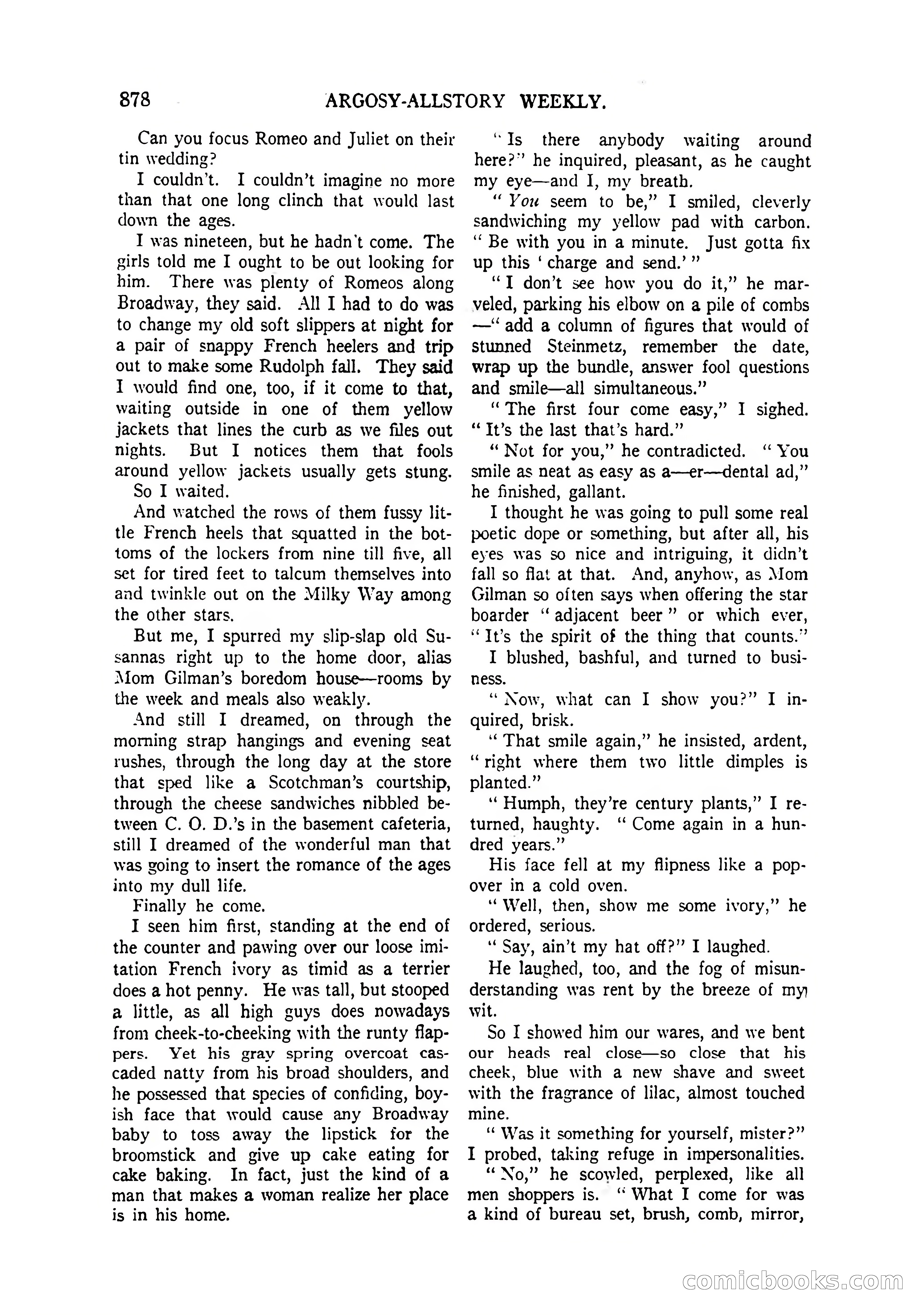 Argosy All-Story Weekly, April 4, 1925 — page 88 of 182