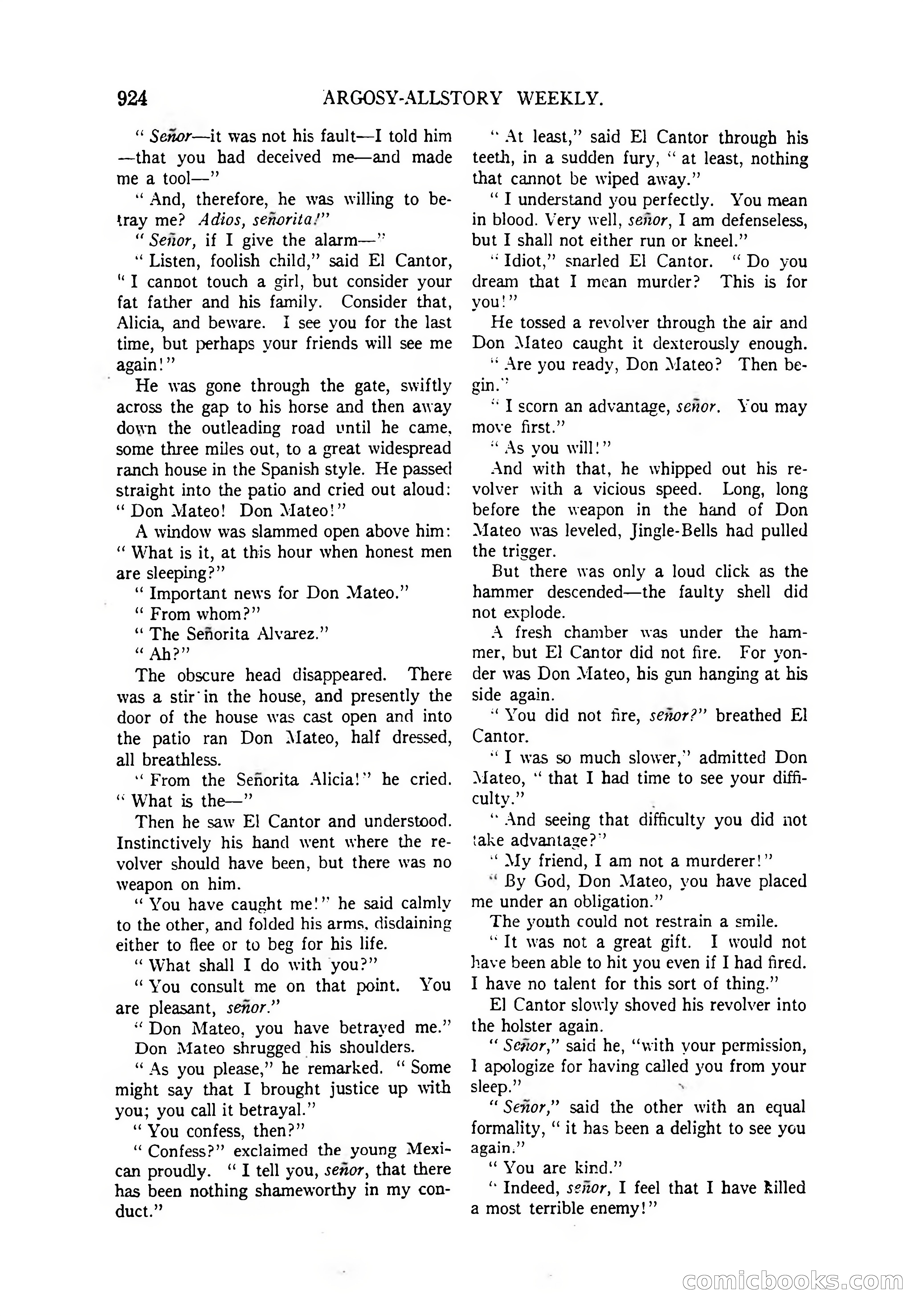 Argosy All-Story Weekly, April 4, 1925 — page 134 of 182