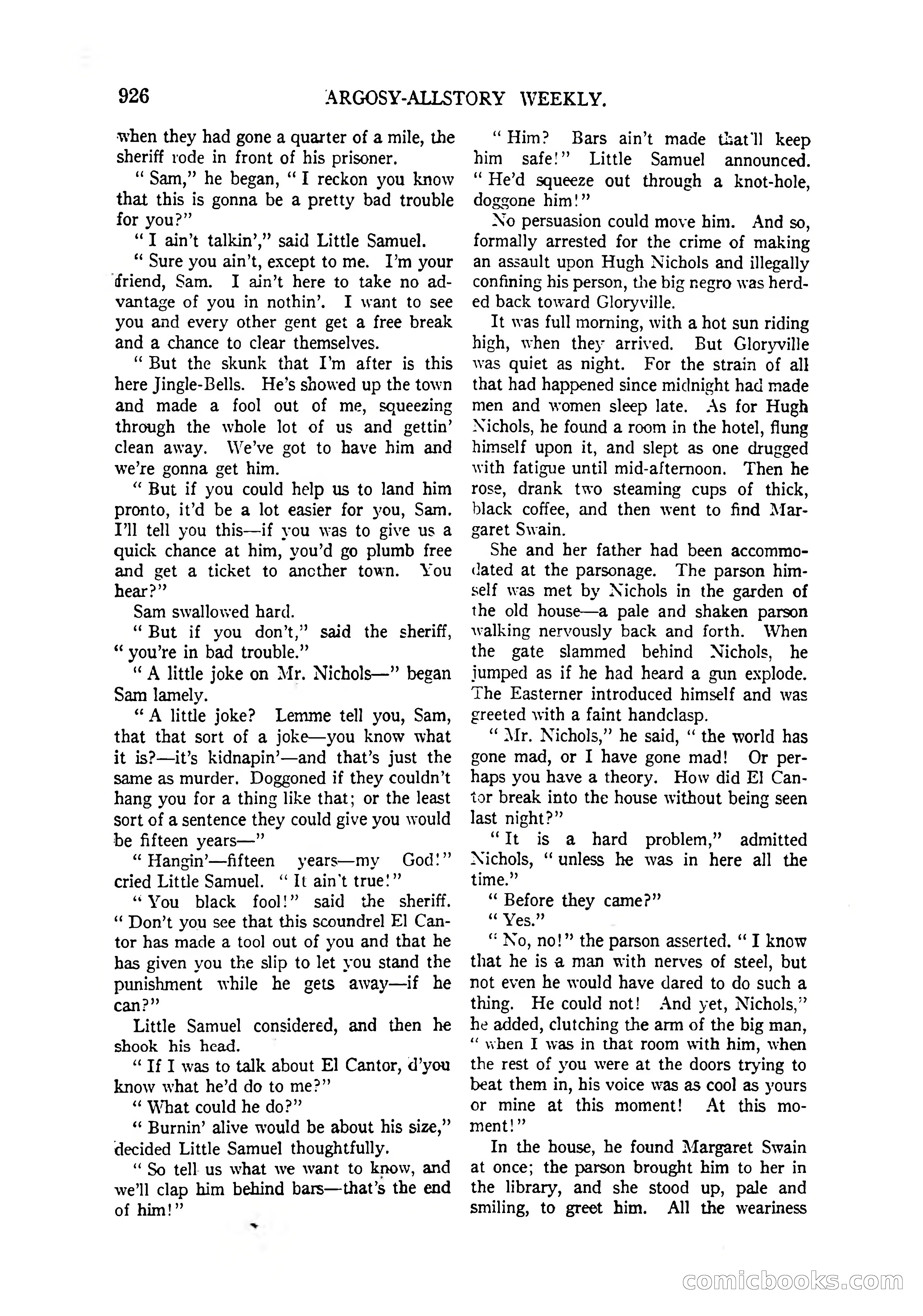 Argosy All-Story Weekly, April 4, 1925 — page 136 of 182