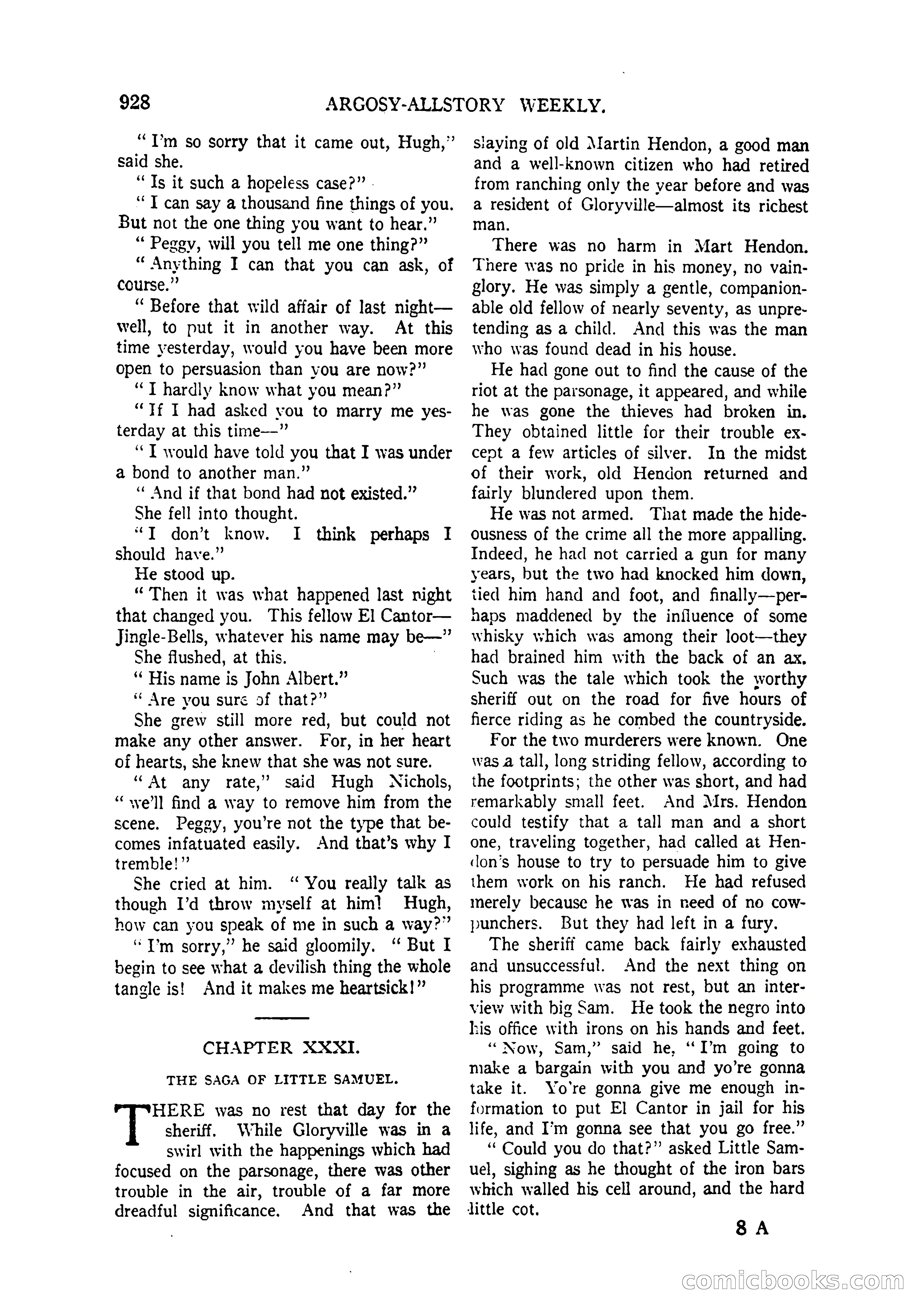 Argosy All-Story Weekly, April 4, 1925 — page 138 of 182