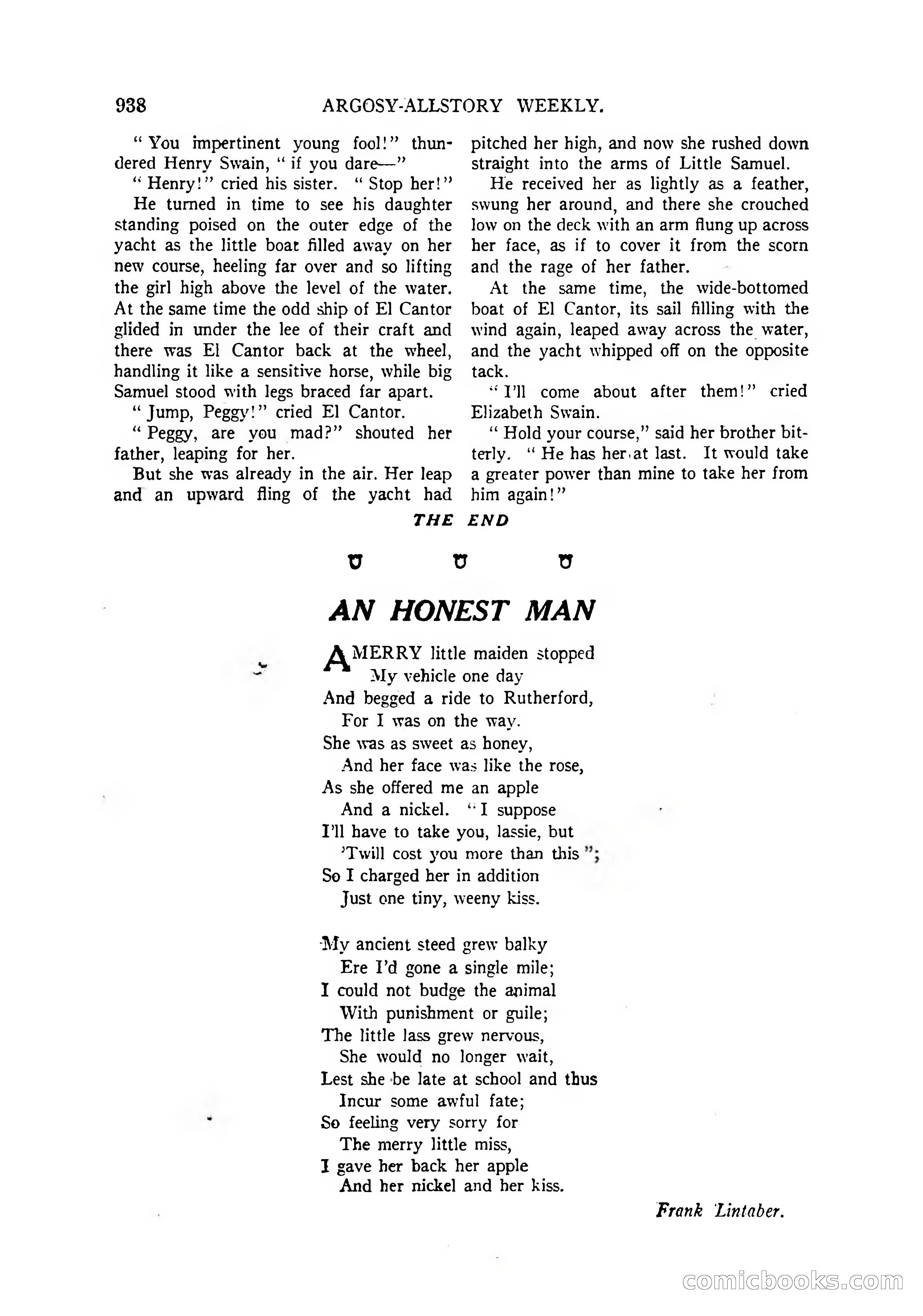 Argosy All-Story Weekly, April 4, 1925 — page 148 of 182