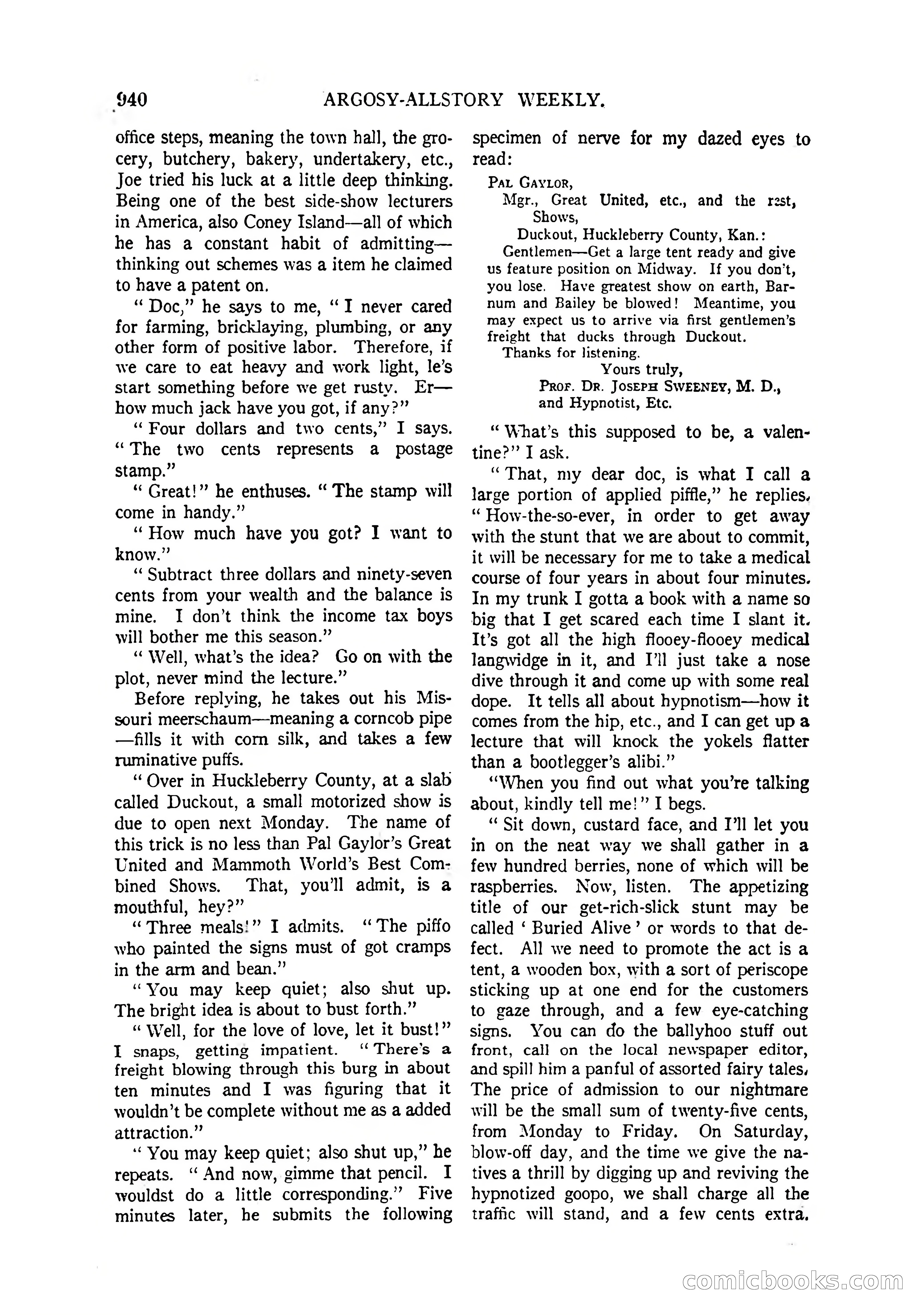 Argosy All-Story Weekly, April 4, 1925 — page 150 of 182