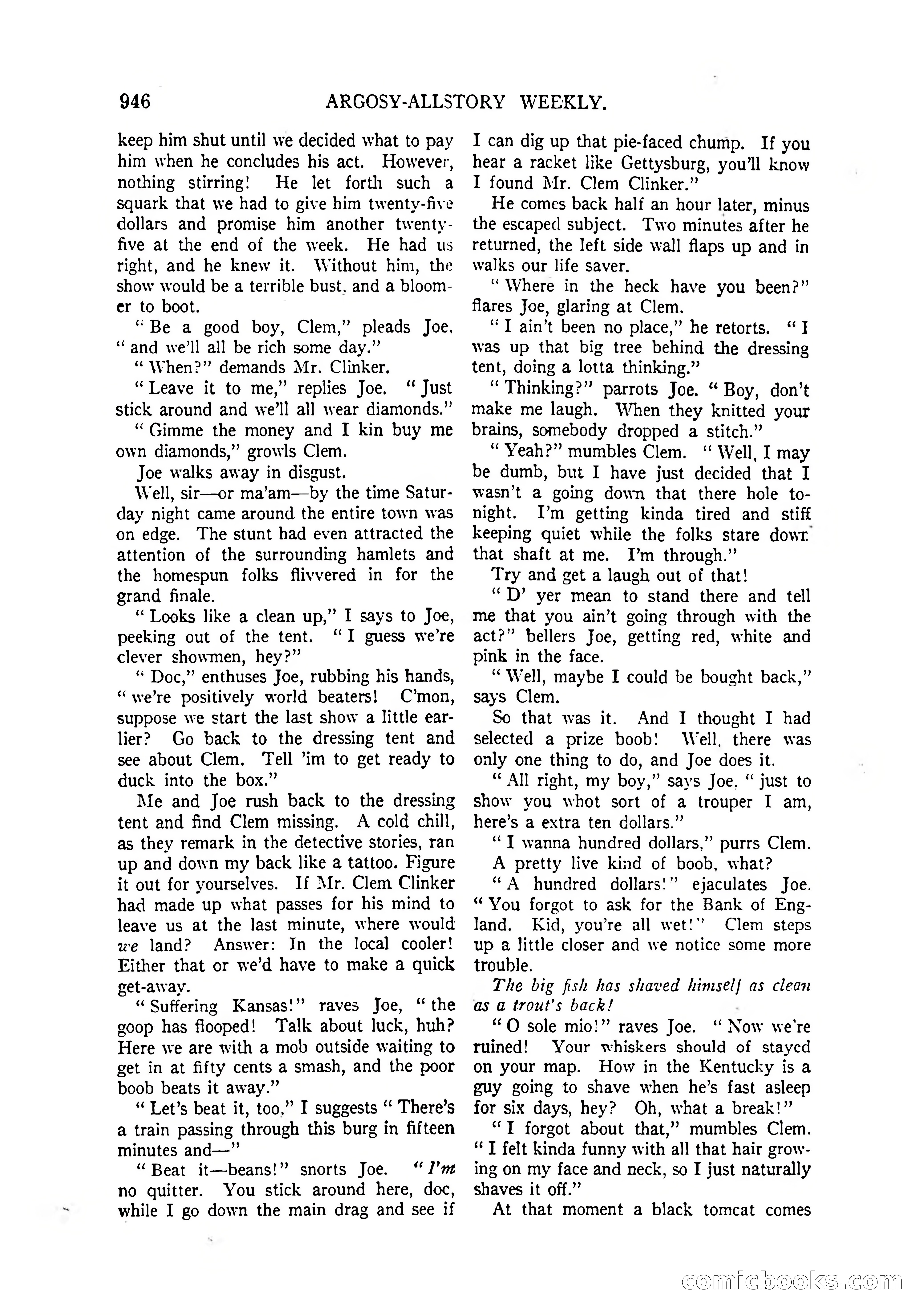 Argosy All-Story Weekly, April 4, 1925 — page 156 of 182