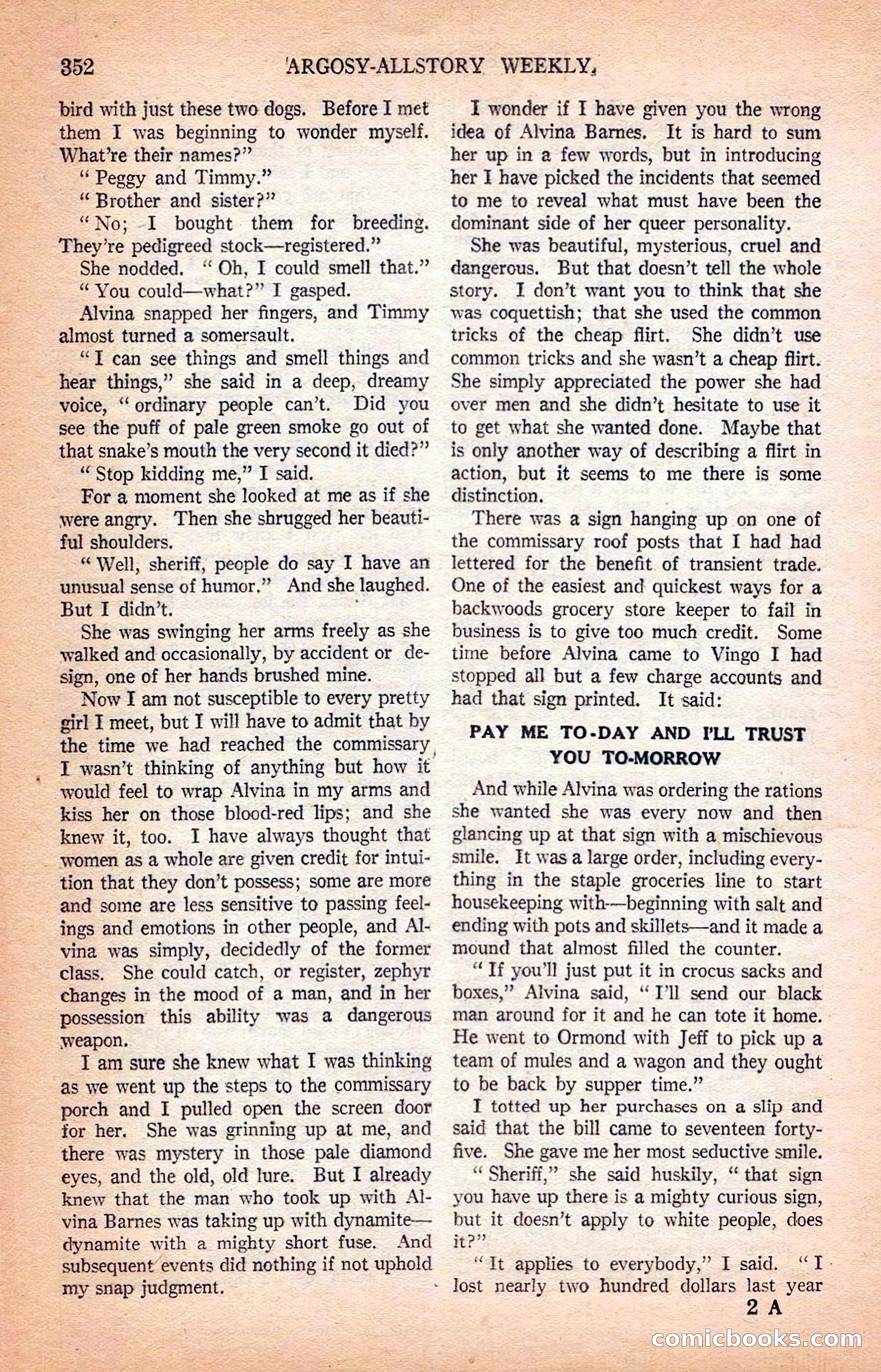 Argosy All-Story Weekly — page 42 of 172