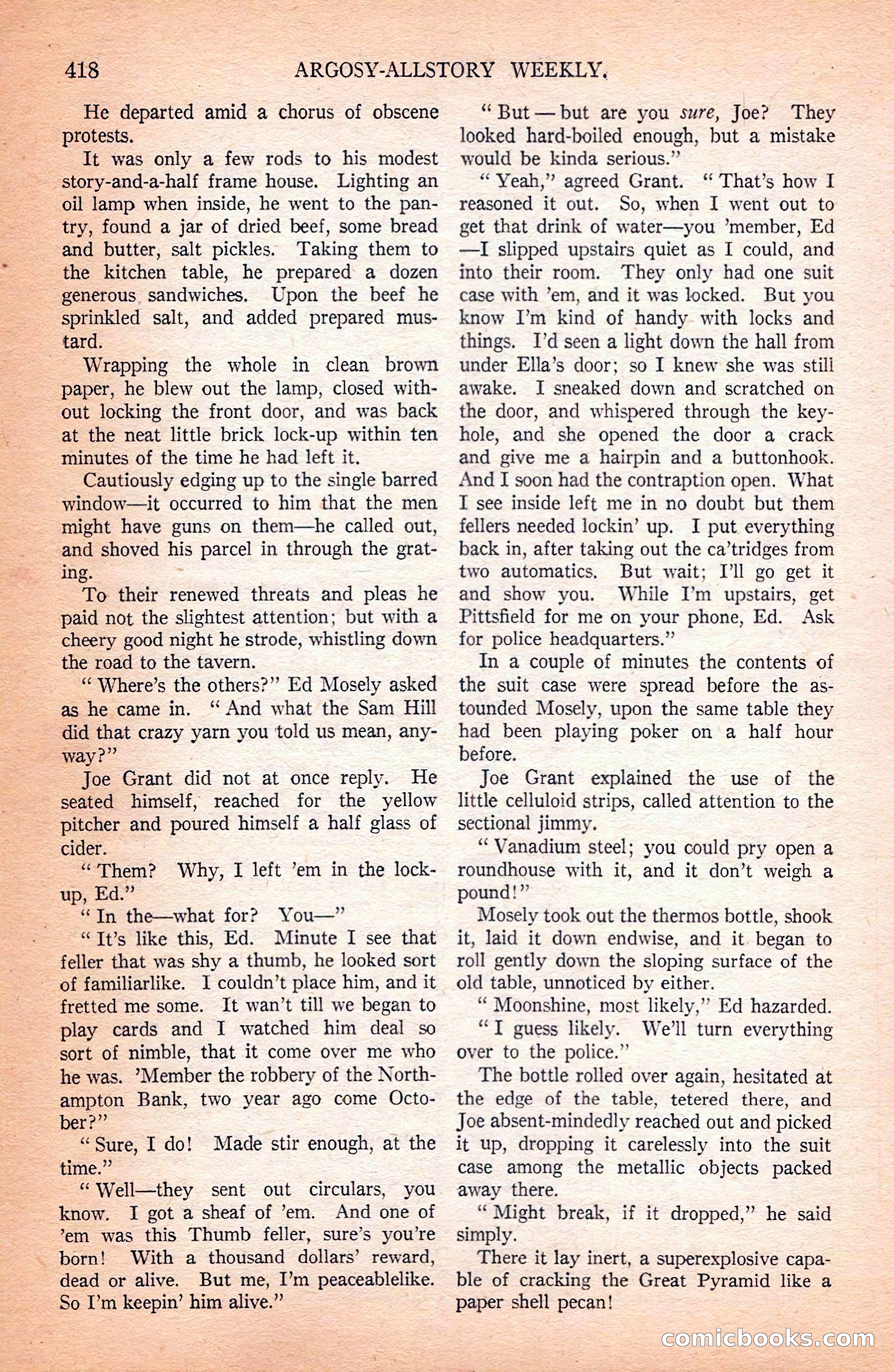 Argosy All-Story Weekly — page 108 of 172