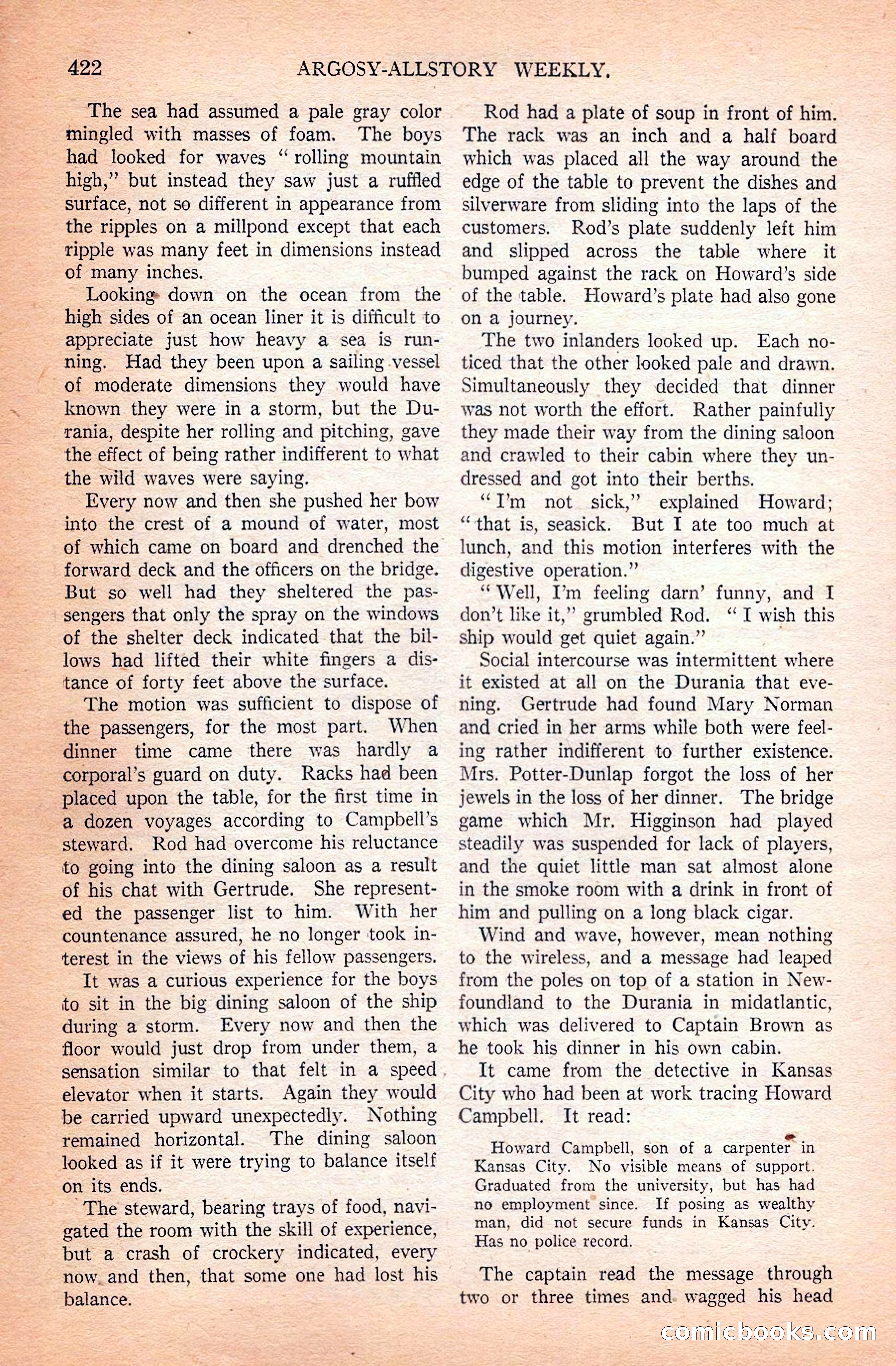 Argosy All-Story Weekly — page 112 of 172