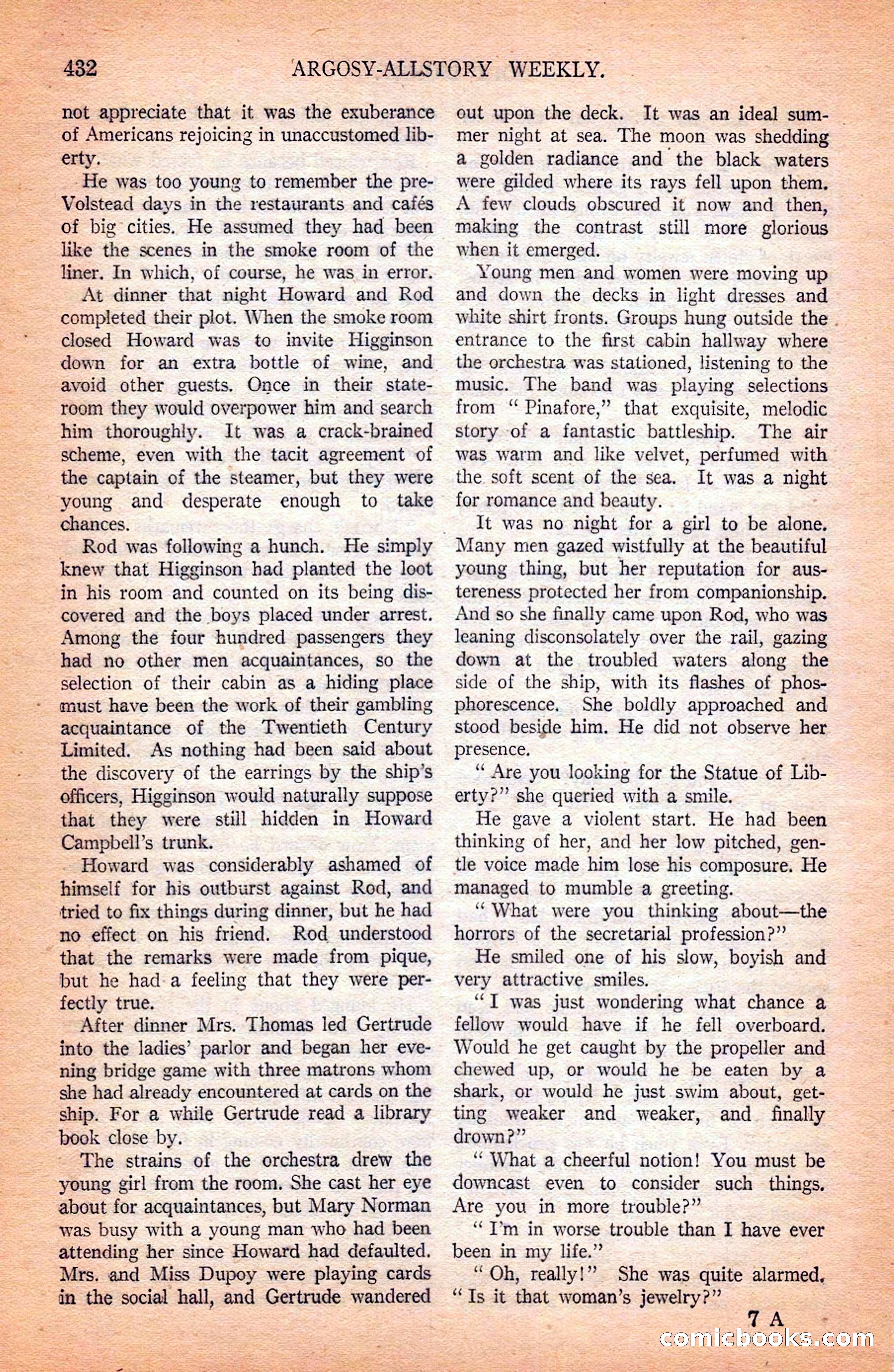Argosy All-Story Weekly — page 122 of 172