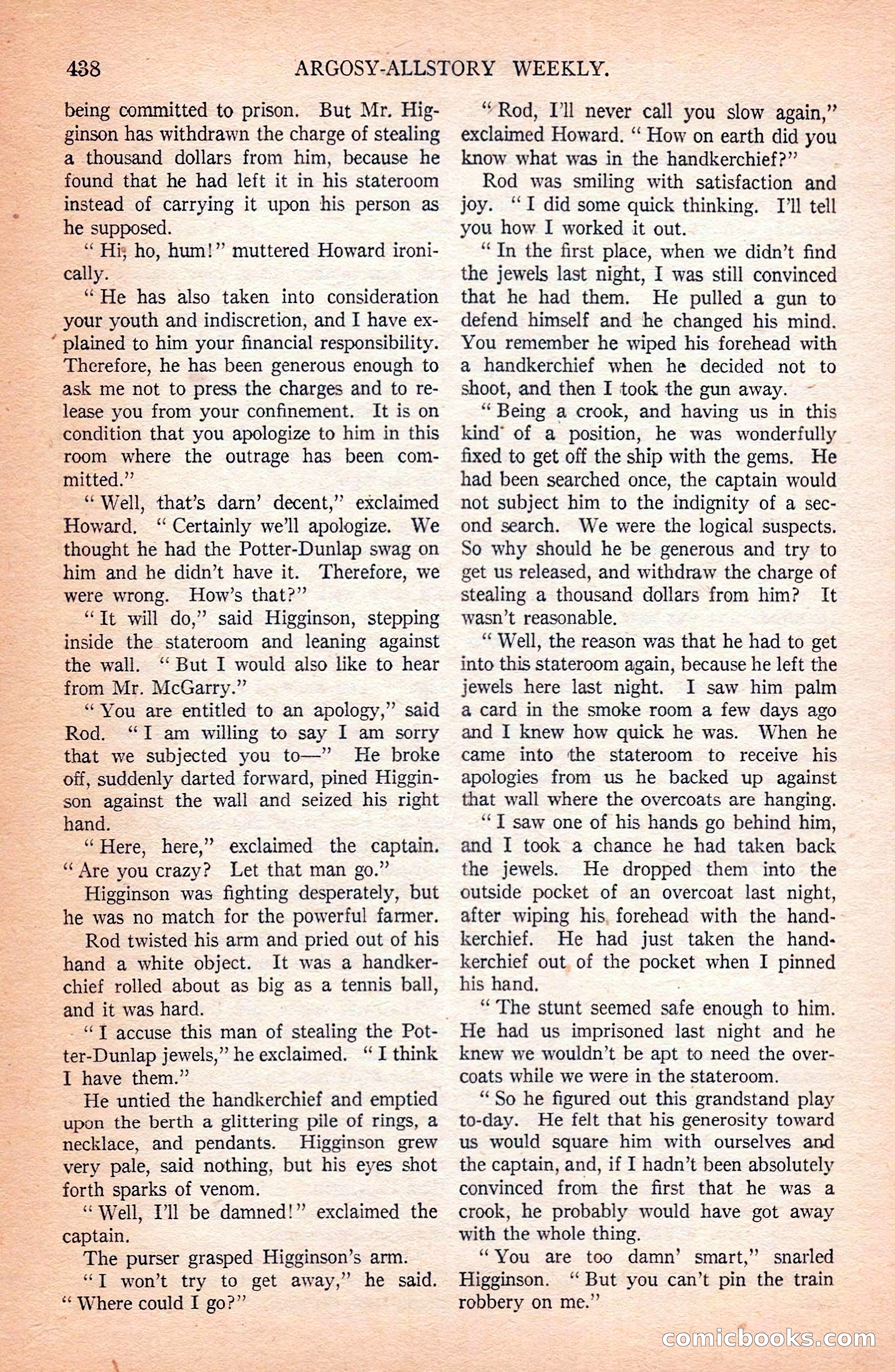 Argosy All-Story Weekly — page 128 of 172