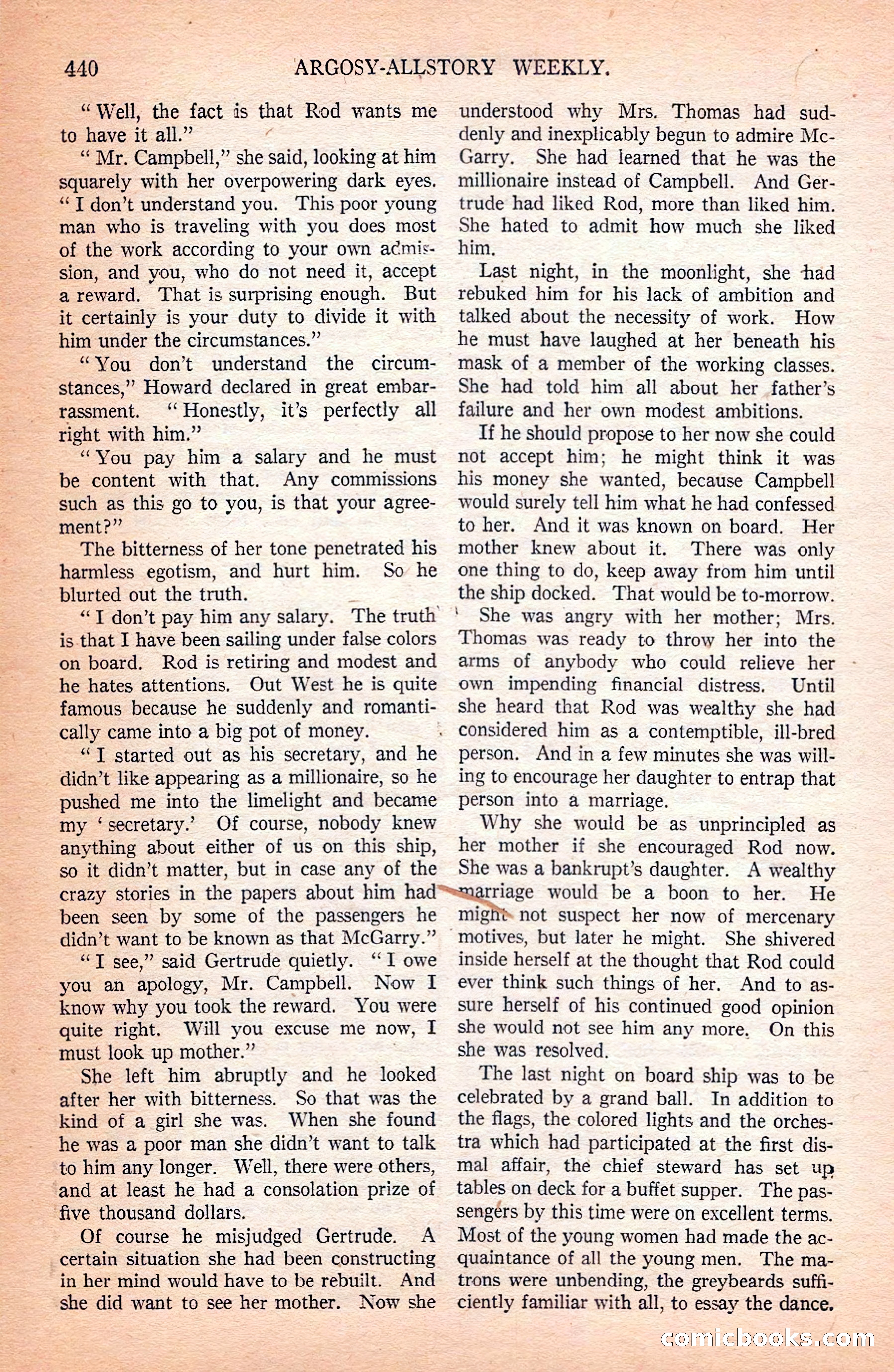 Argosy All-Story Weekly — page 130 of 172