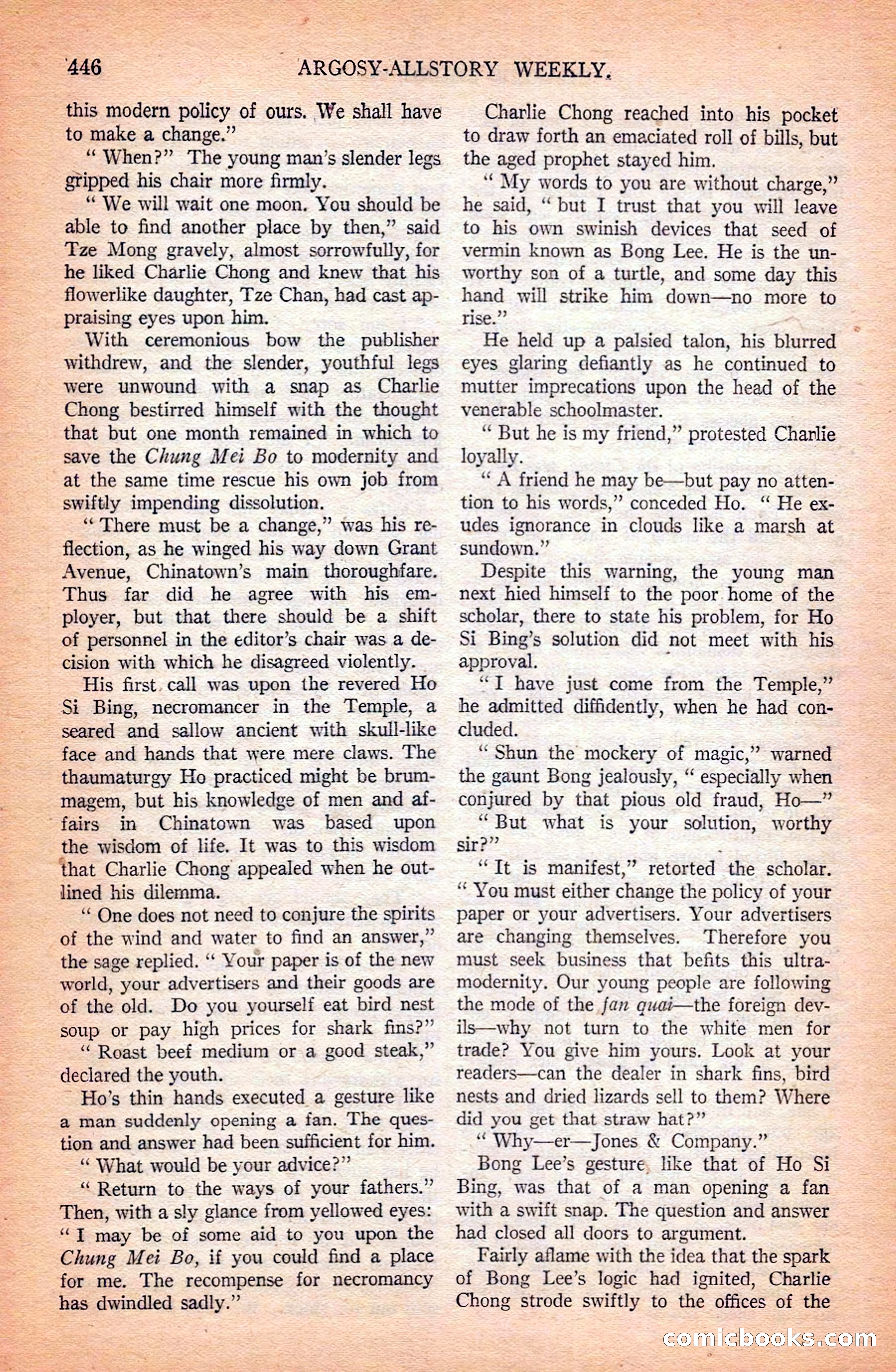Argosy All-Story Weekly — page 136 of 172