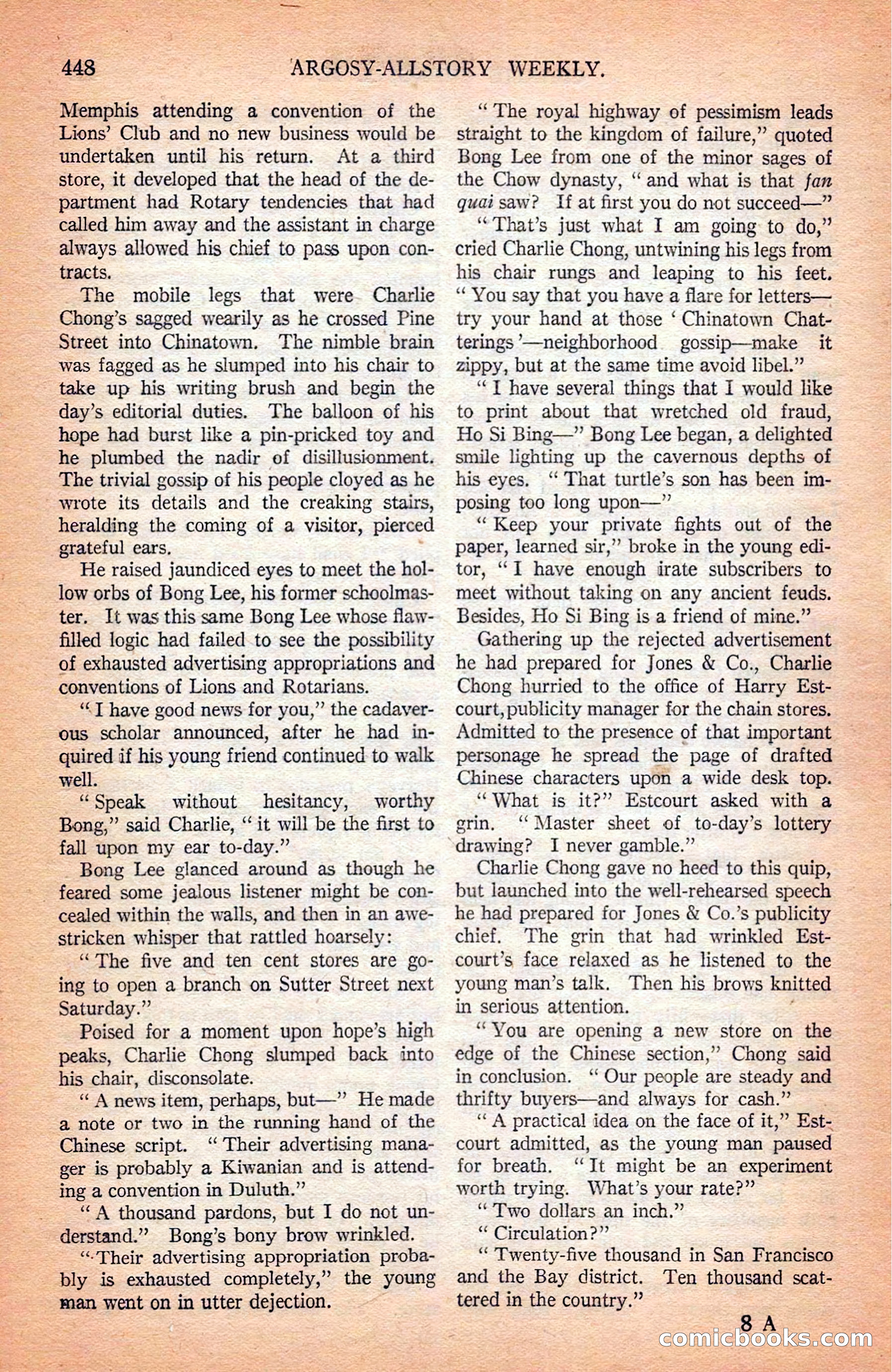 Argosy All-Story Weekly — page 138 of 172