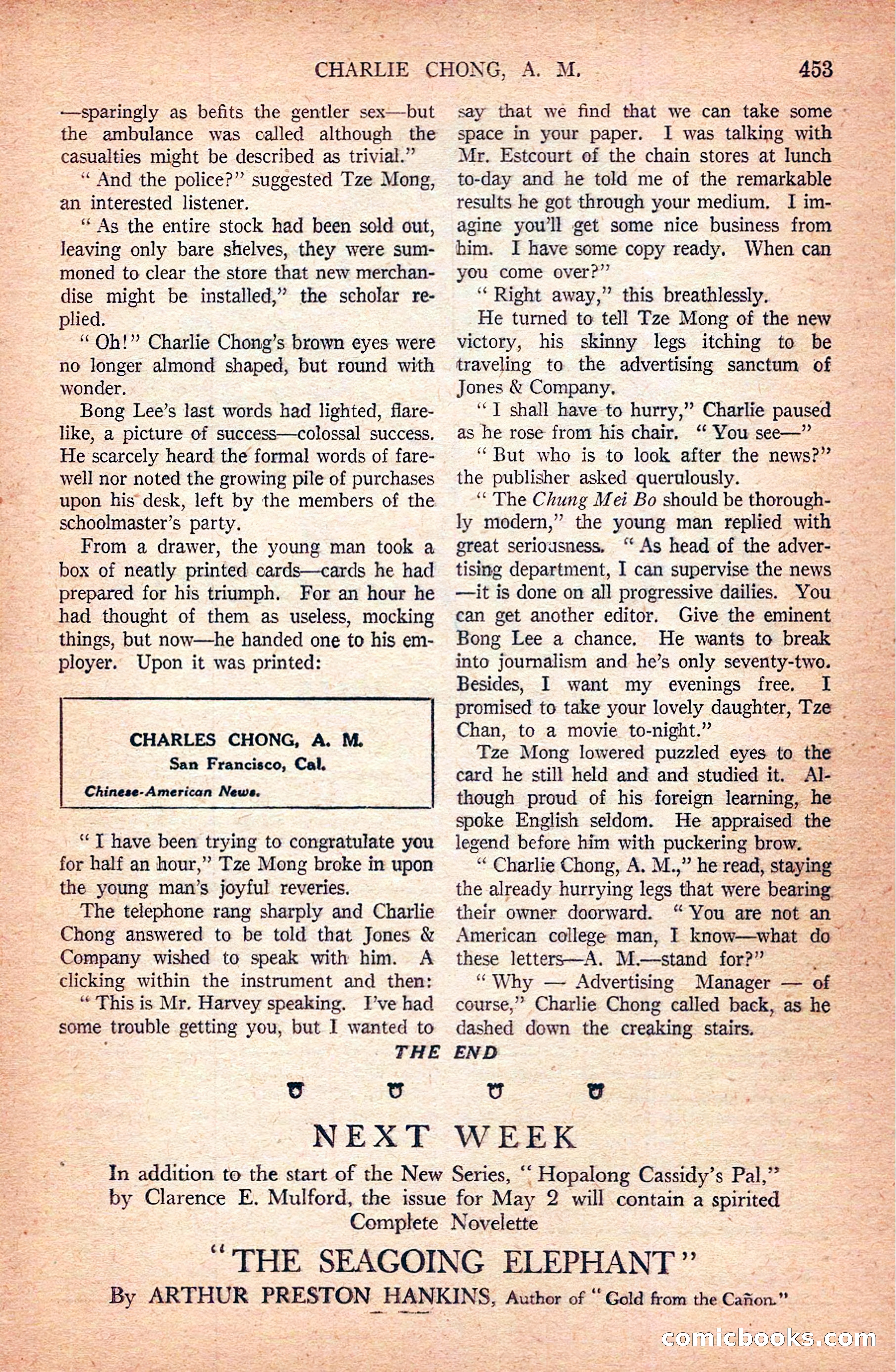 Argosy All-Story Weekly — page 143 of 172