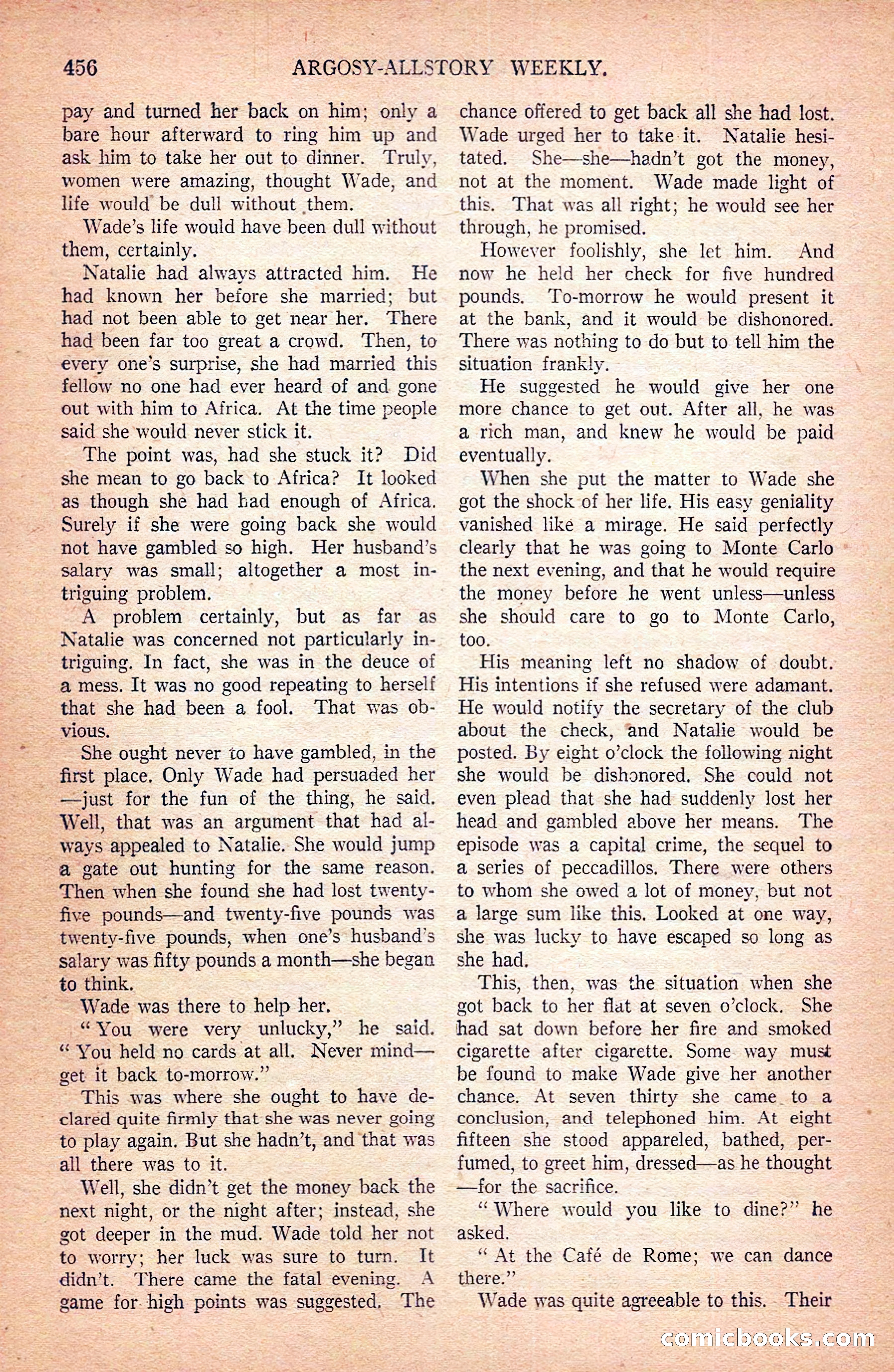 Argosy All-Story Weekly — page 146 of 172