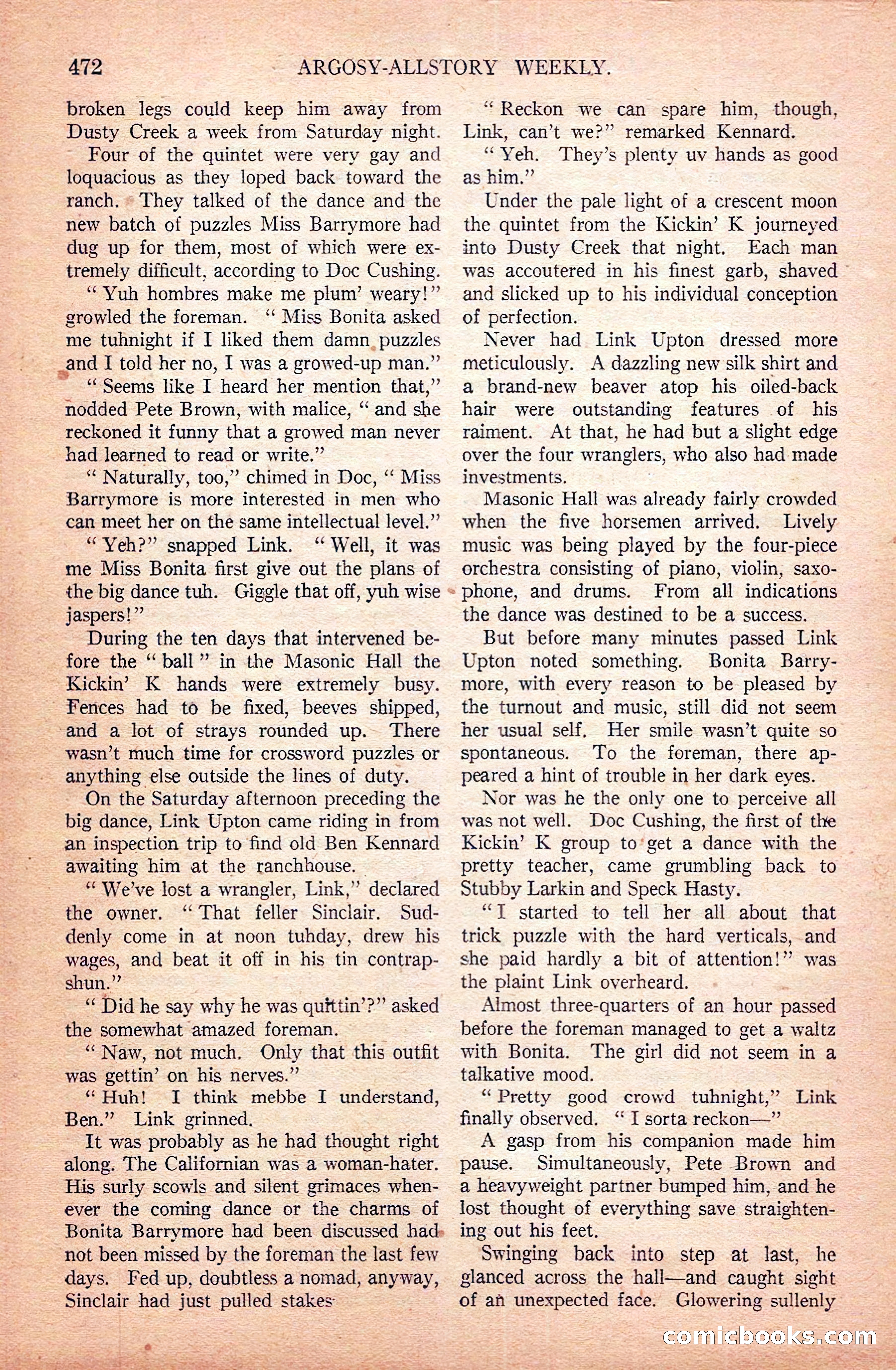 Argosy All-Story Weekly — page 162 of 172